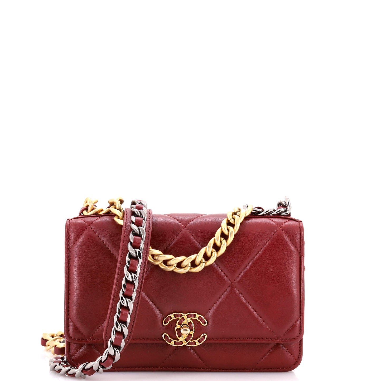 19 Wallet on Chain Quilted Lambskin