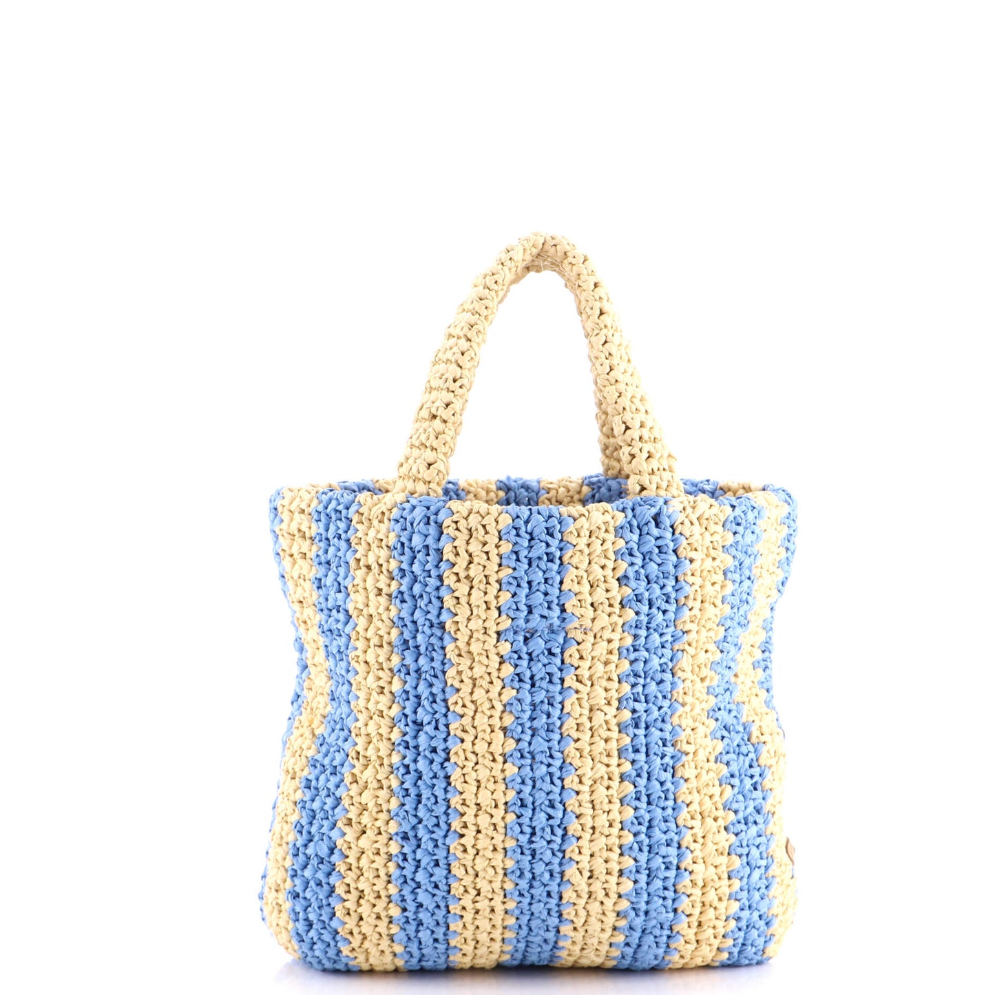 Logo Tote Raffia Small