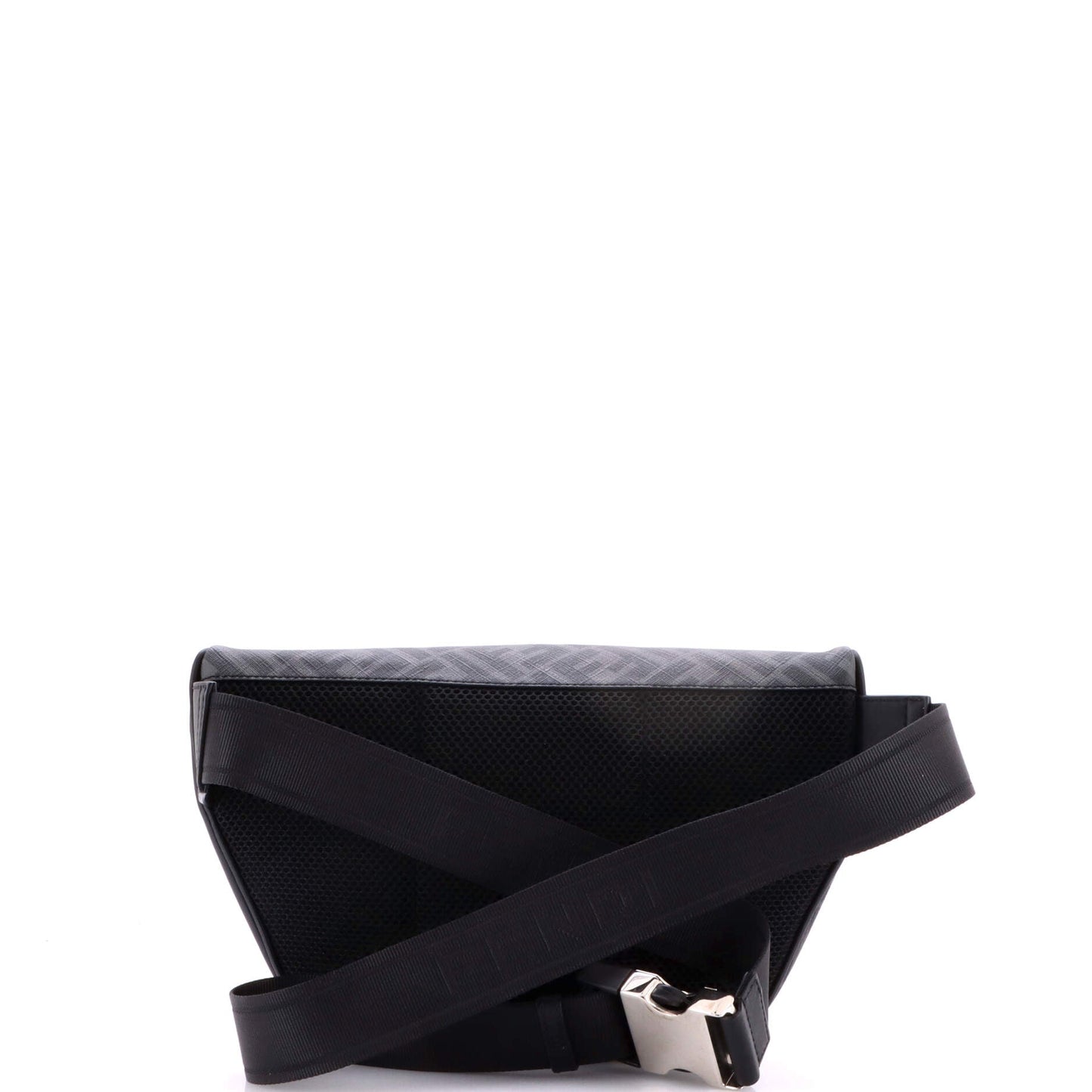 Zip Belt Bag Zucca Coated Canvas and Leather