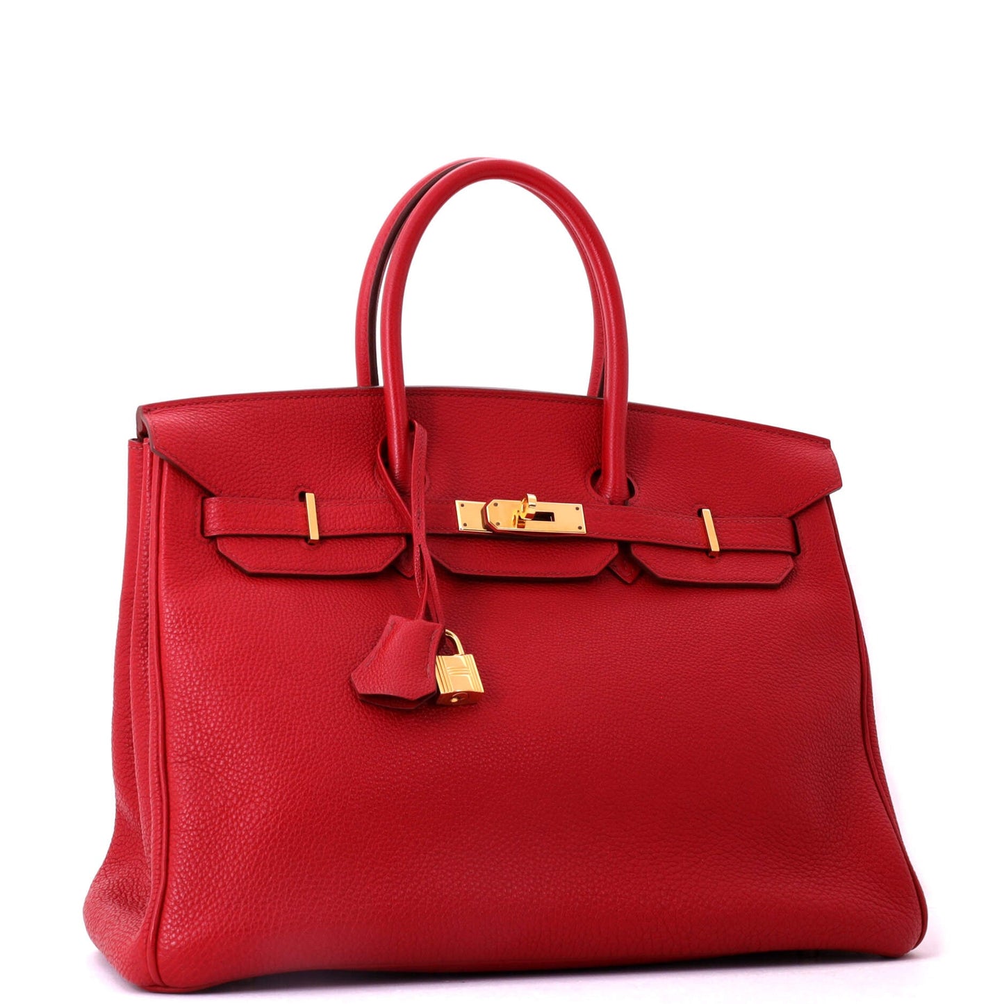 Birkin Handbag Rouge Garance Togo with Gold Hardware 35