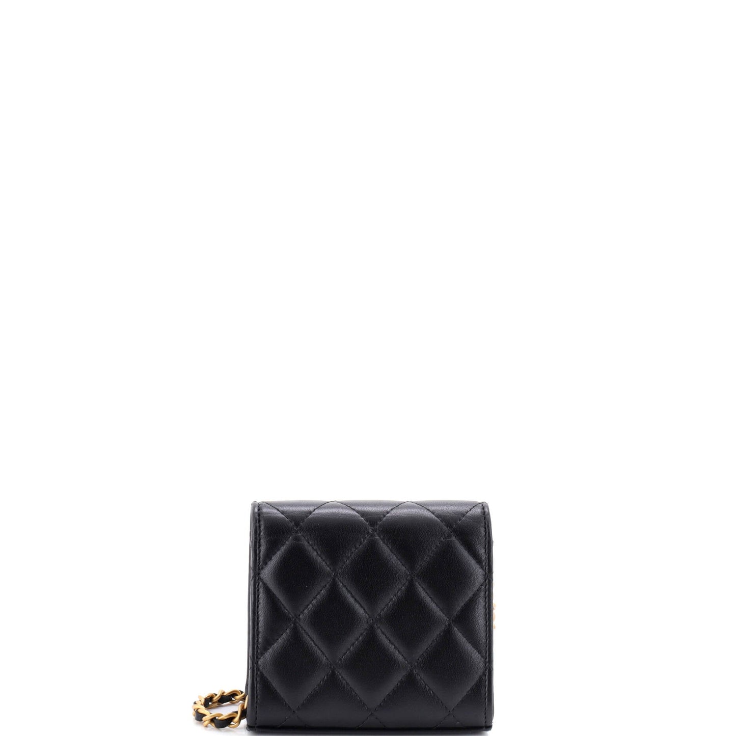 Coco Love CC Heart Clutch with Chain Quilted Lambskin Mini
