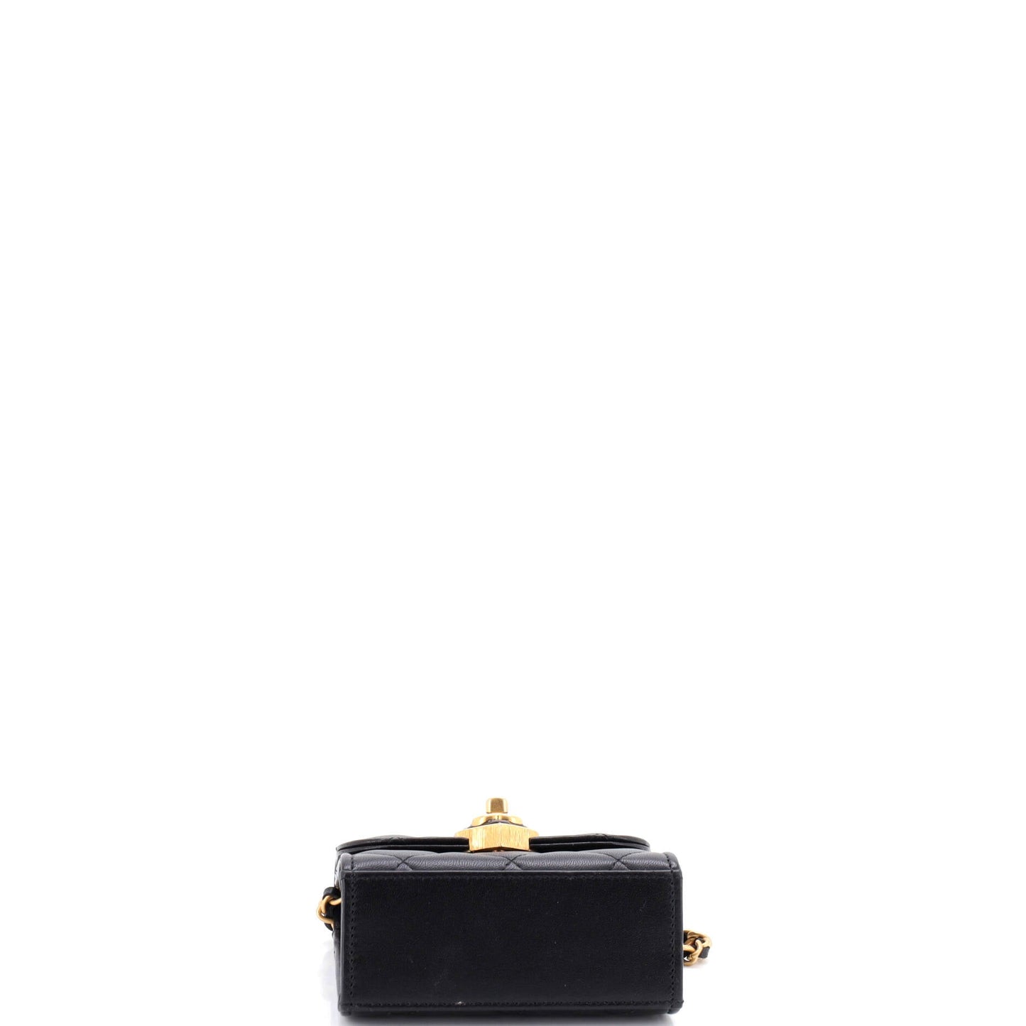 Coco Love CC Heart Clutch with Chain Quilted Lambskin Mini