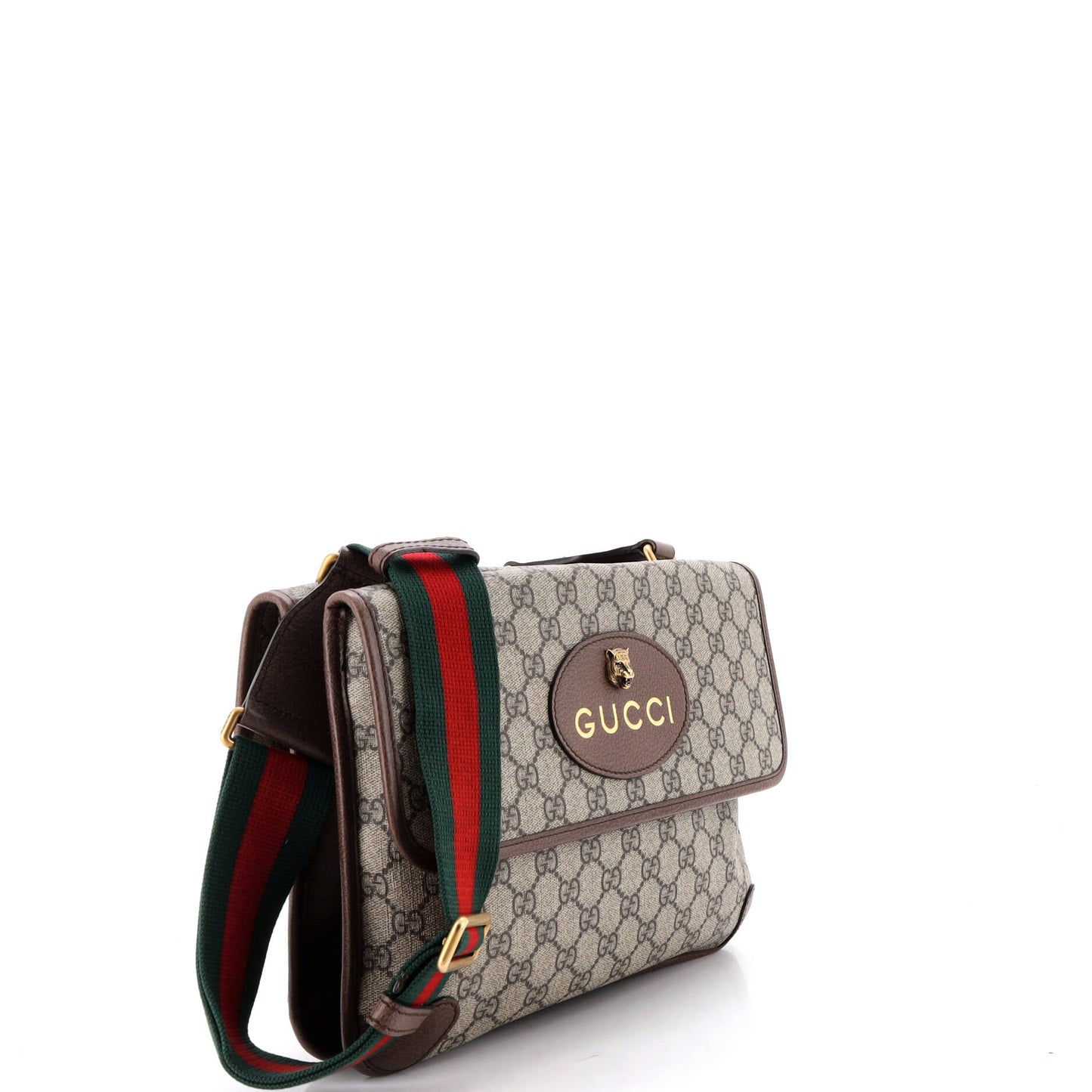 Neo Vintage Flap Messenger GG Coated Canvas Medium