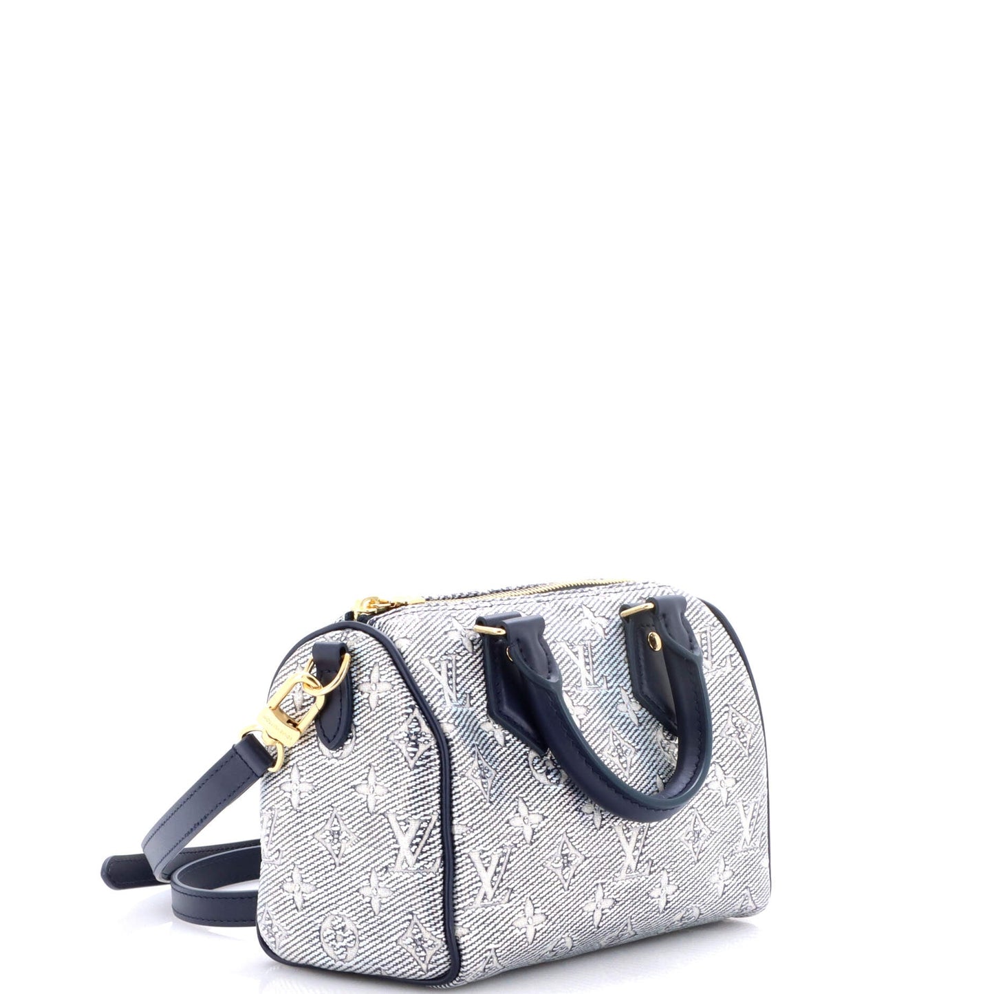 Speedy Bandouliere Bag Monoglam Jacquard Canvas 20