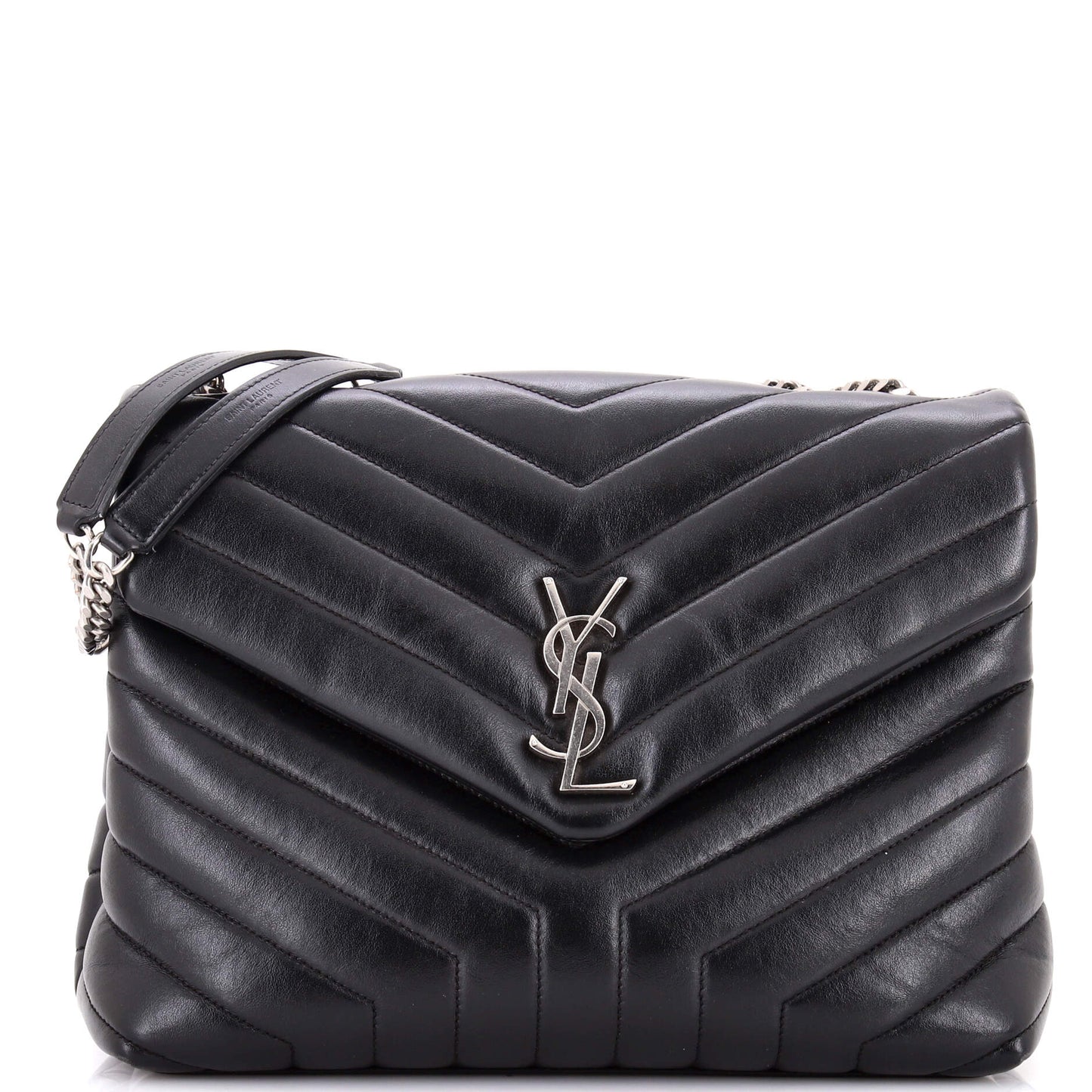 Loulou Shoulder Bag Matelasse Chevron Leather Medium