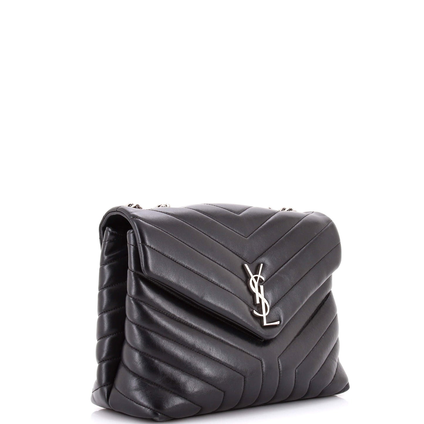 Loulou Shoulder Bag Matelasse Chevron Leather Medium