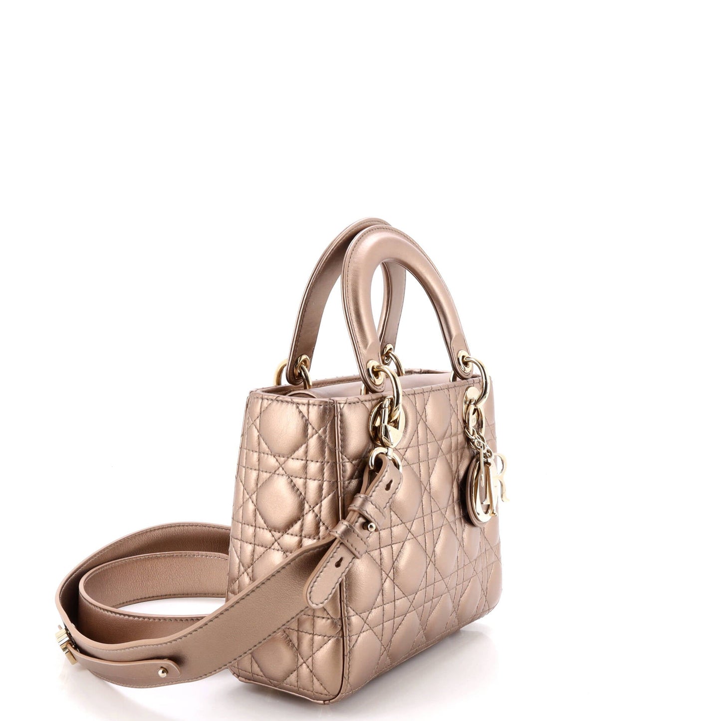 My ABCDior Lady Dior Bag Metallic Cannage Quilt Leather