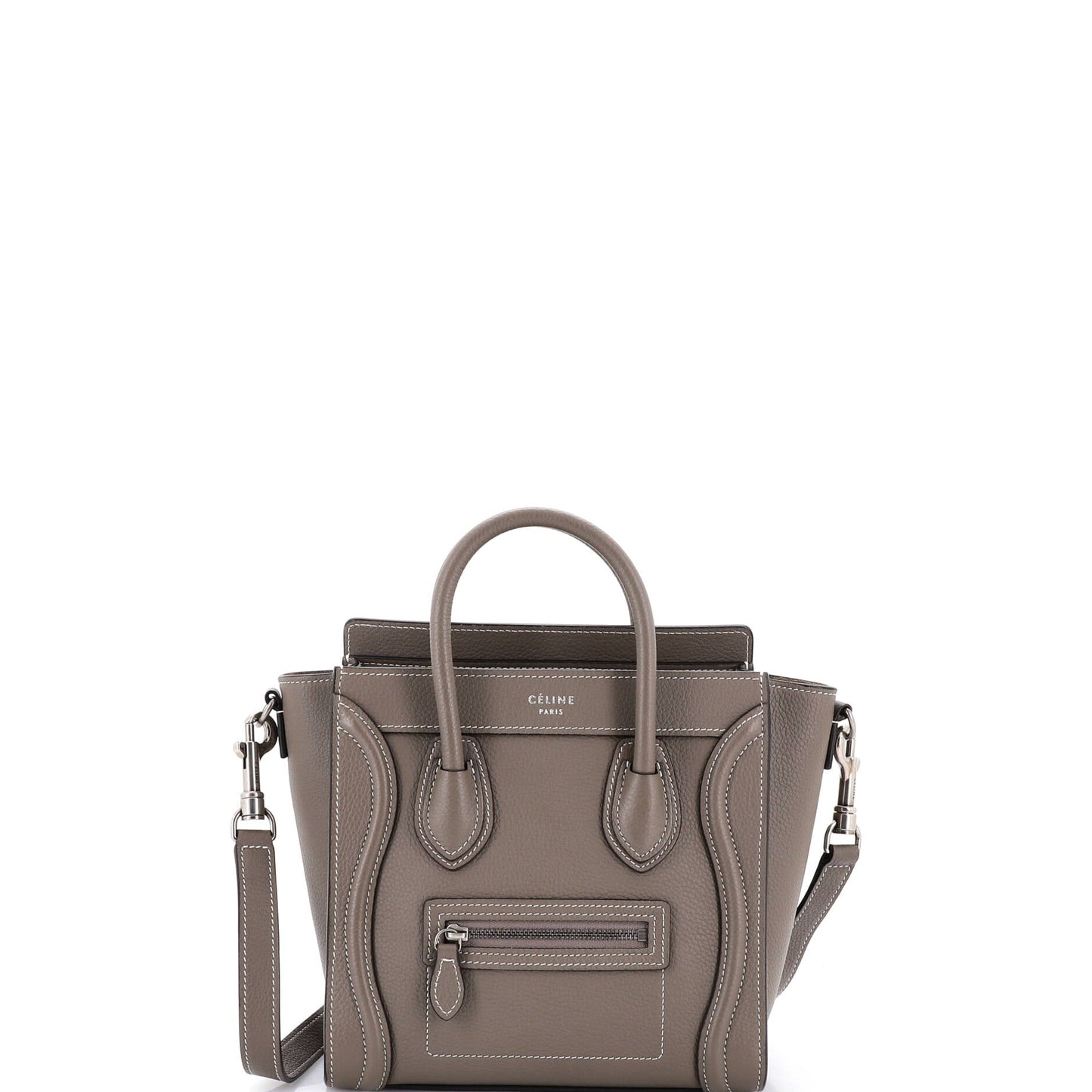 Luggage Bag Grainy Leather Nano