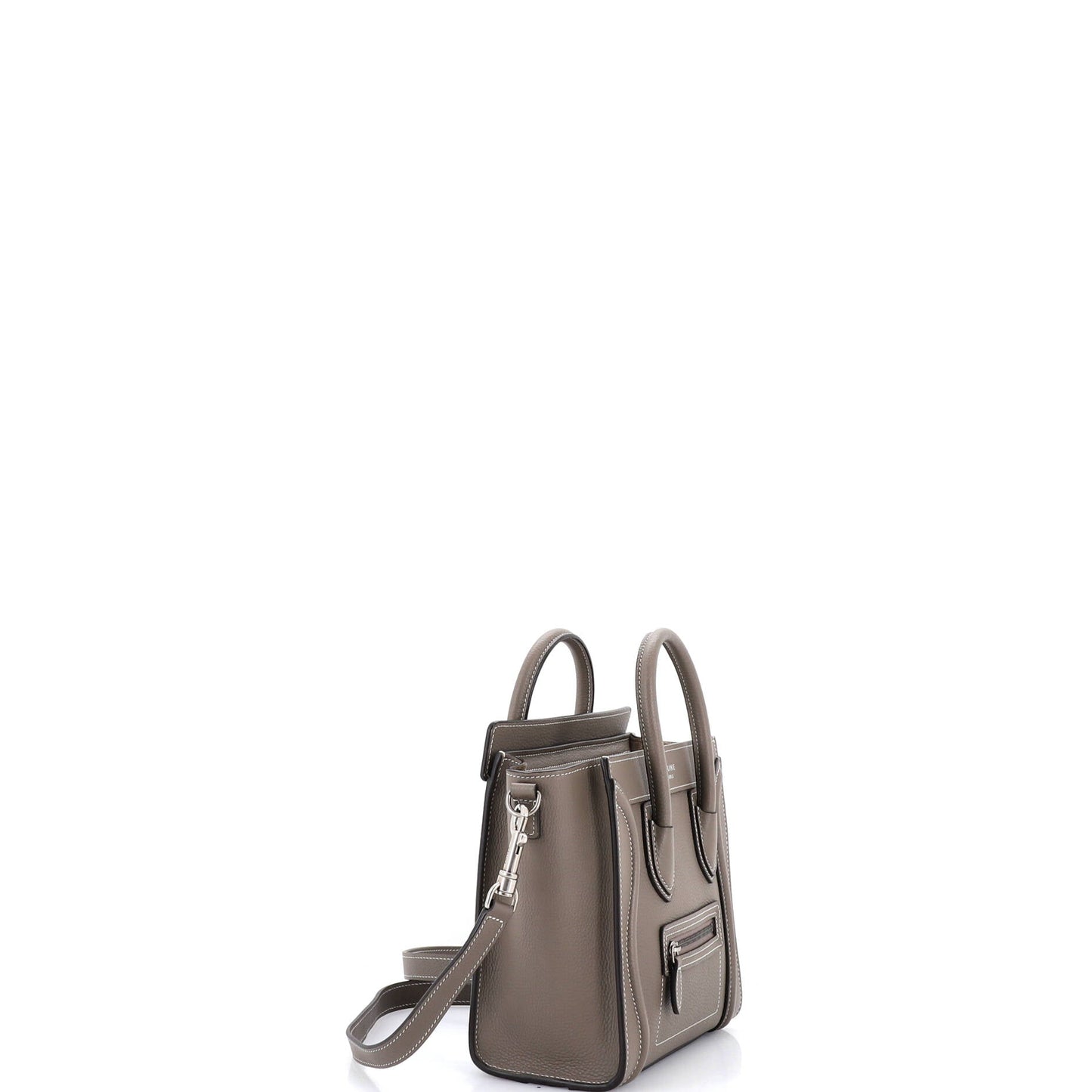 Luggage Bag Grainy Leather Nano