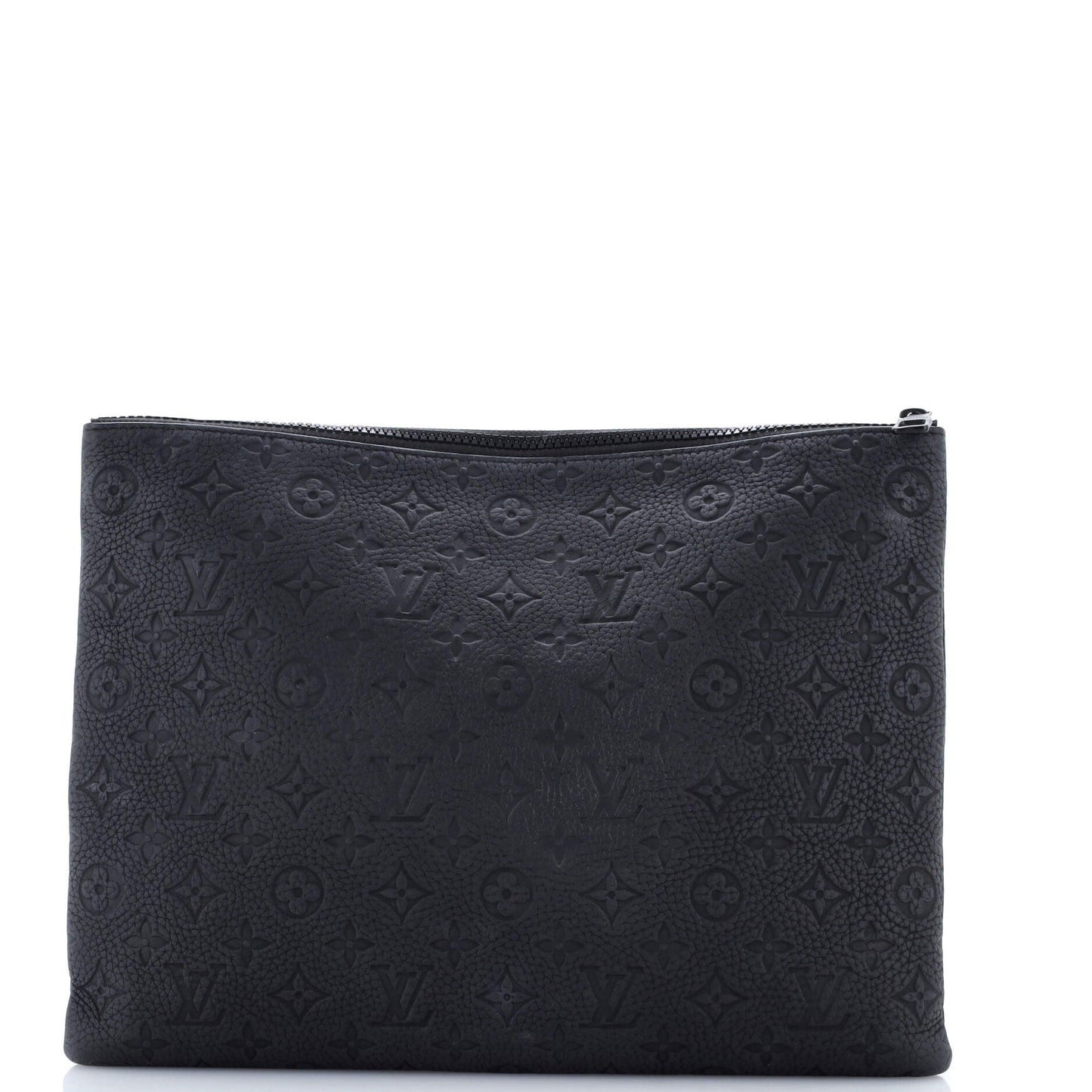 LV Friends A4 Pouch Printed Monogram Taurillon Leather