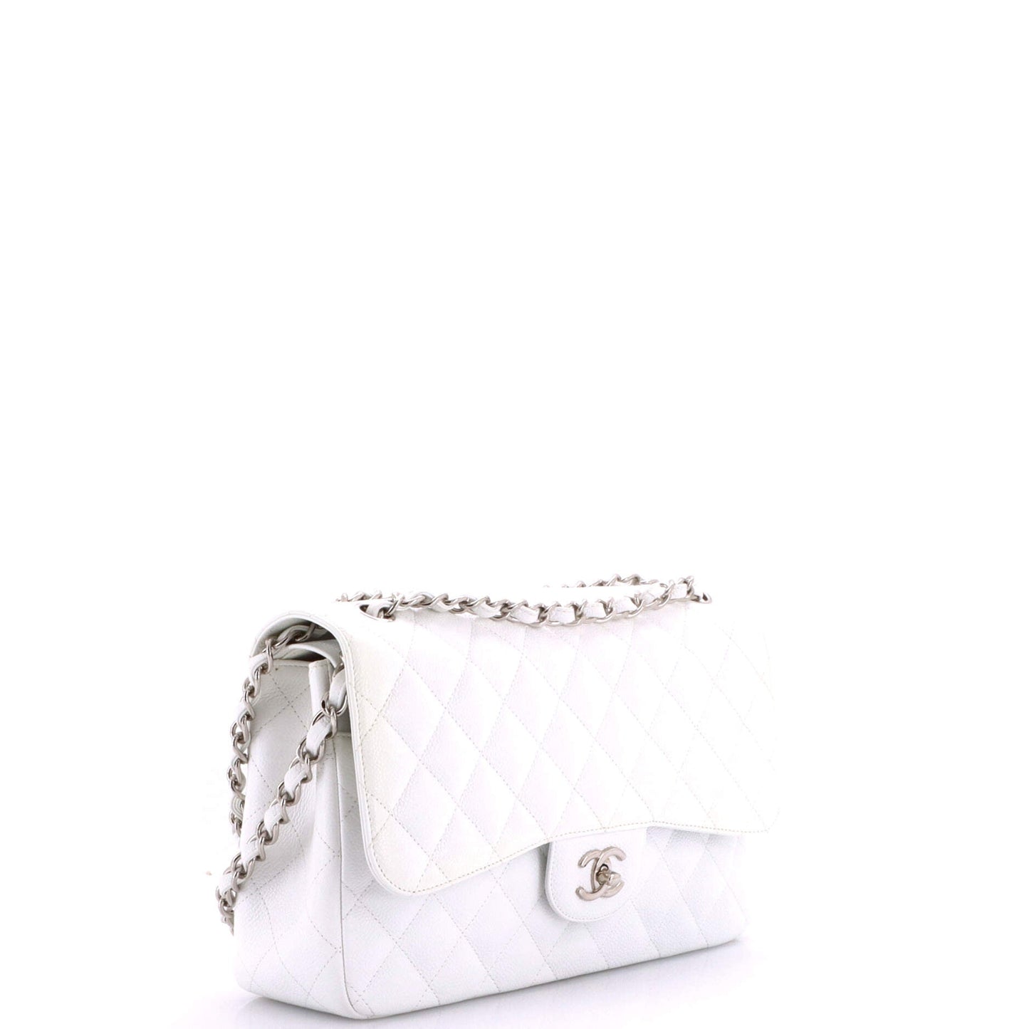 Vintage Classic Double Flap Bag Quilted Caviar Jumbo