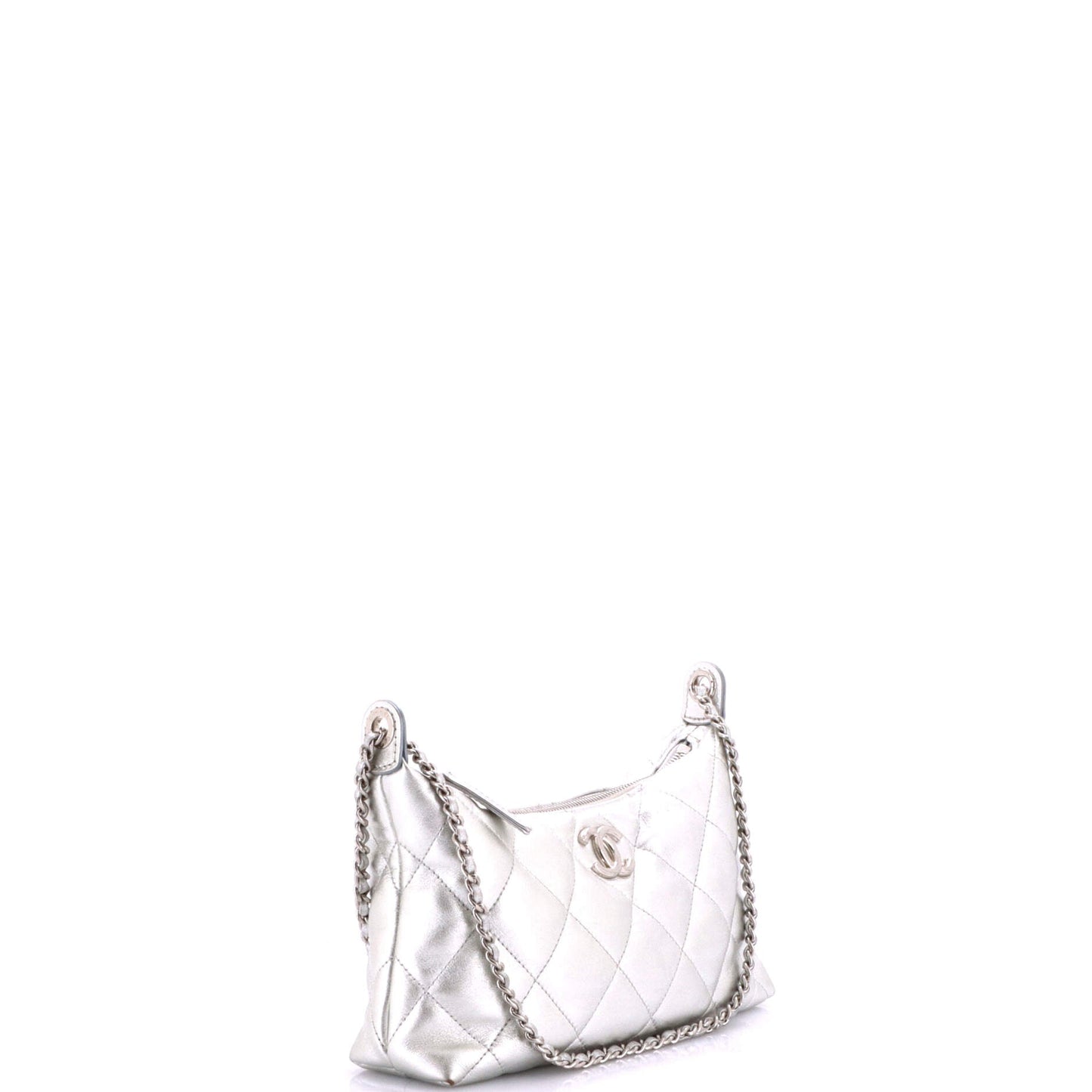CC Medallion Hobo Quilted Lambskin Small