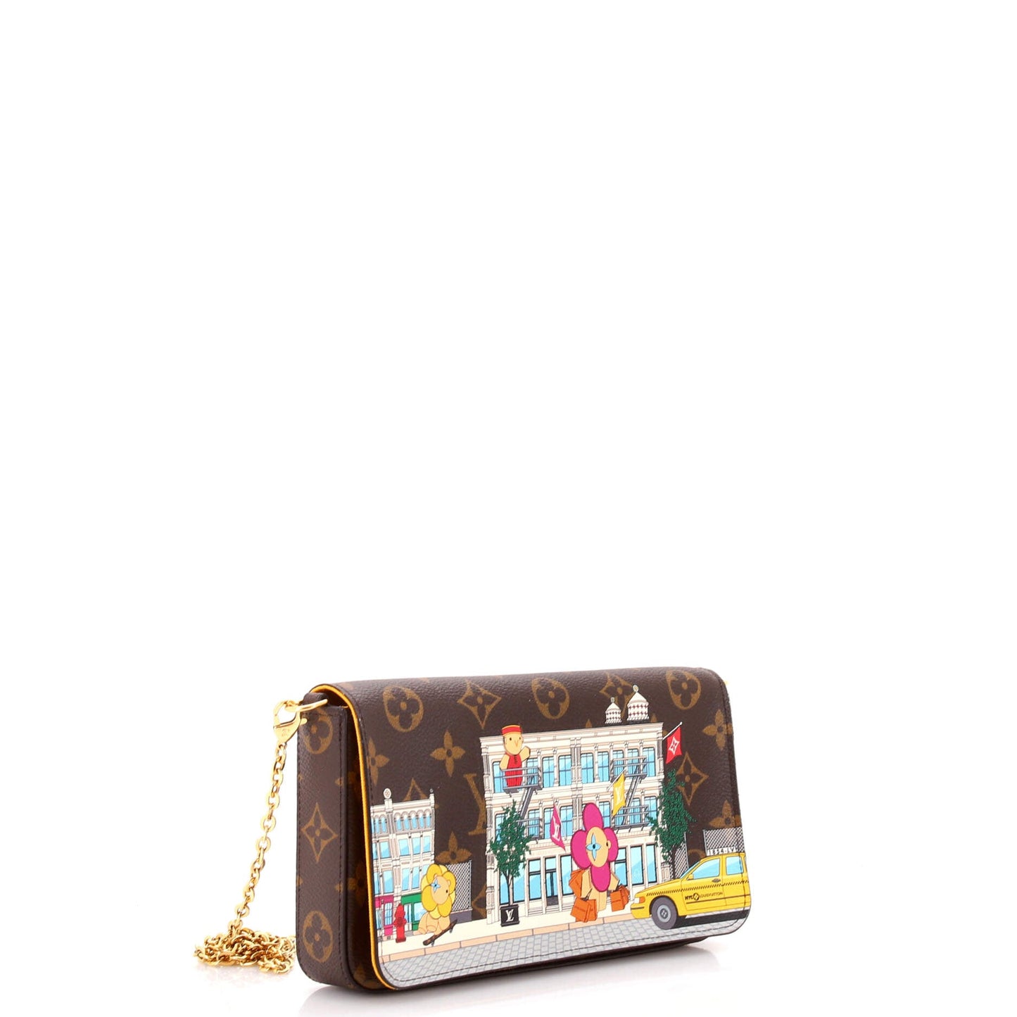 Felicie Pochette Limited Edition Vivienne Xmas Monogram Canvas