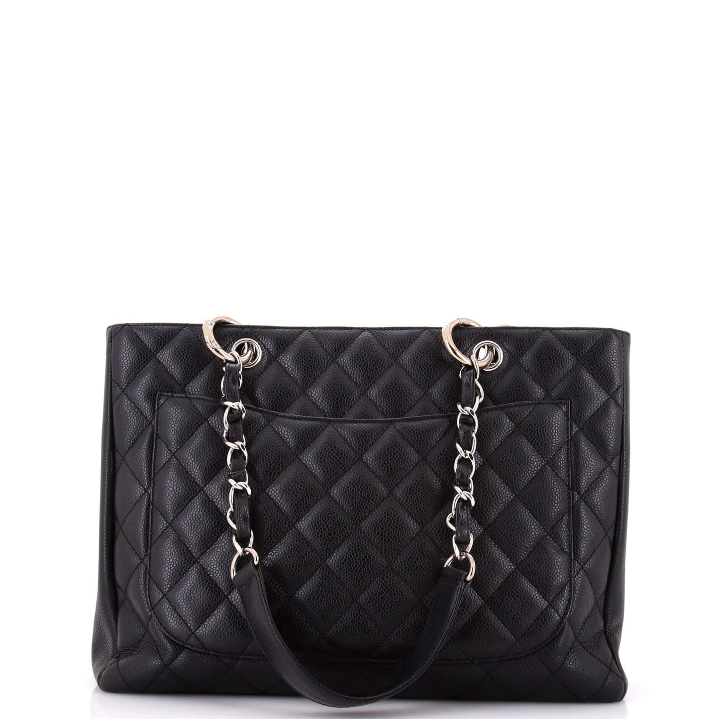 Grand Shopping Tote Quilted Caviar