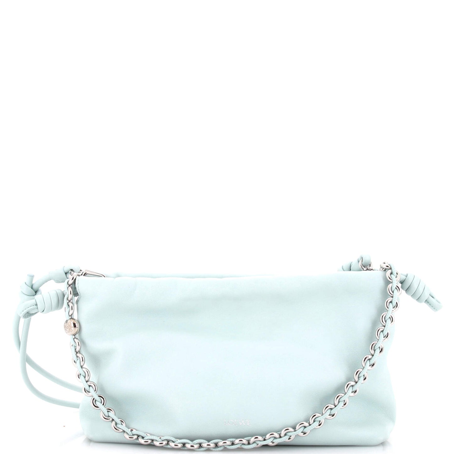 Flamenco Knot Chain Purse Bag Leather Medium