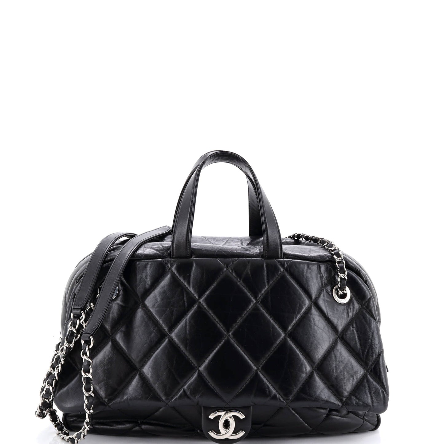 Express Bowling Bag Quilted Aged Calfskin Large