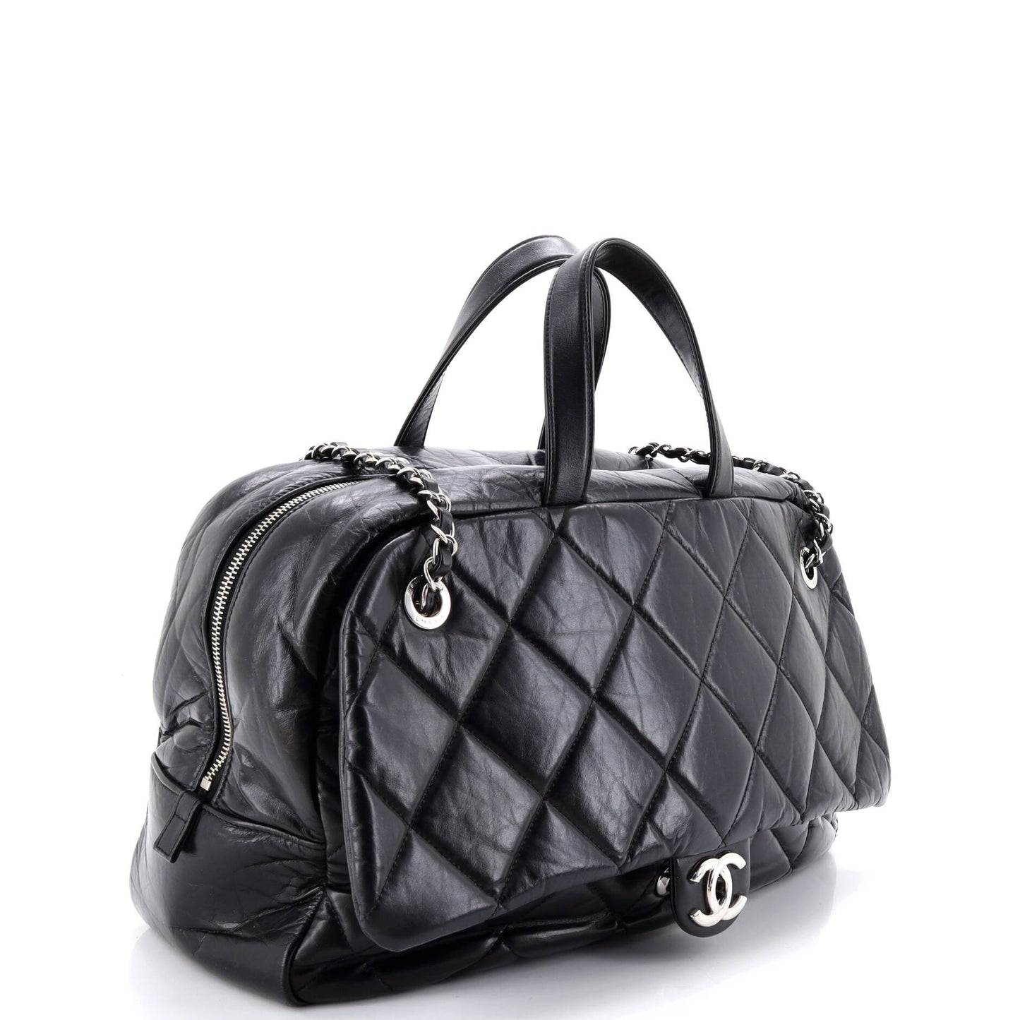 Express Bowling Bag Quilted Aged Calfskin Large