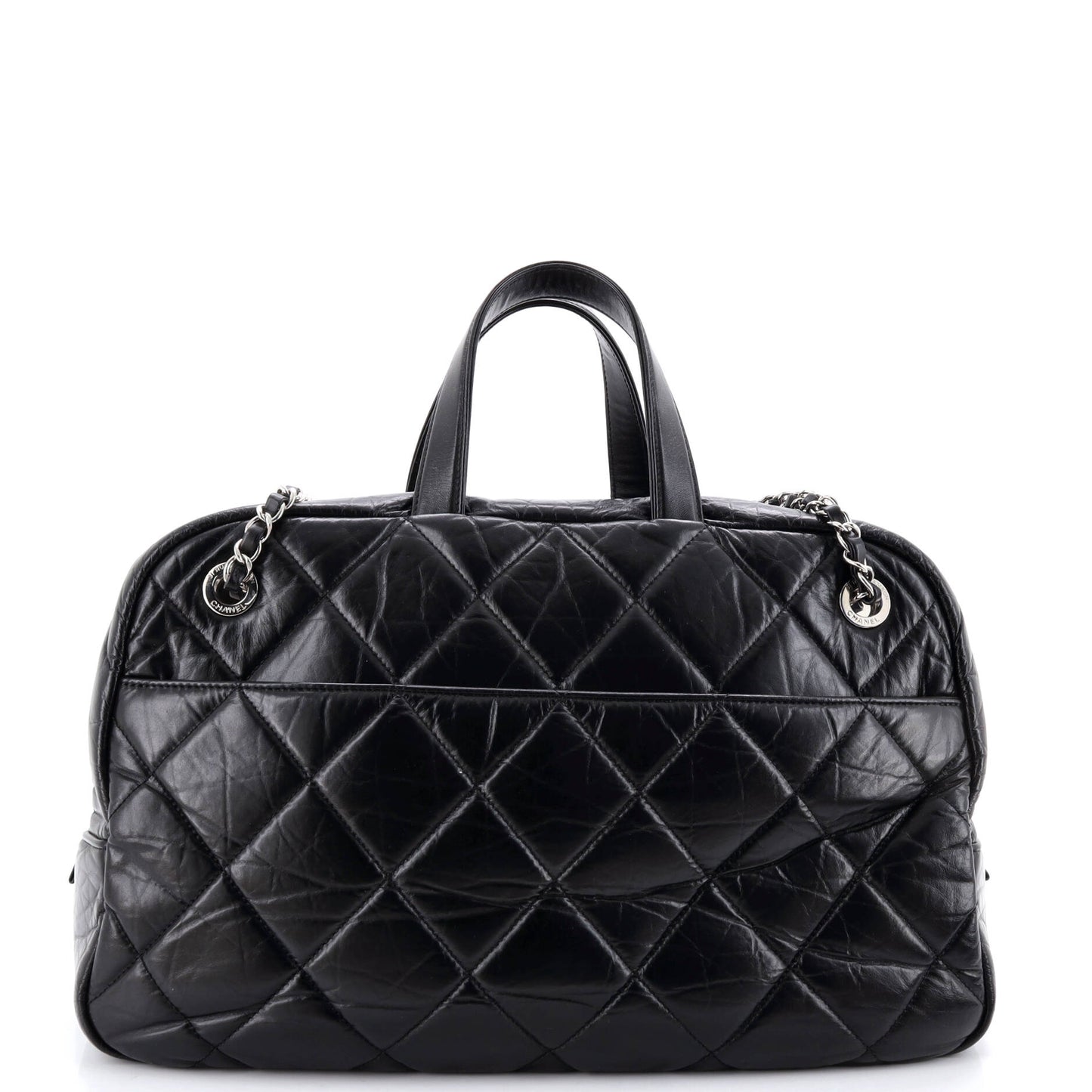 Express Bowling Bag Quilted Aged Calfskin Large