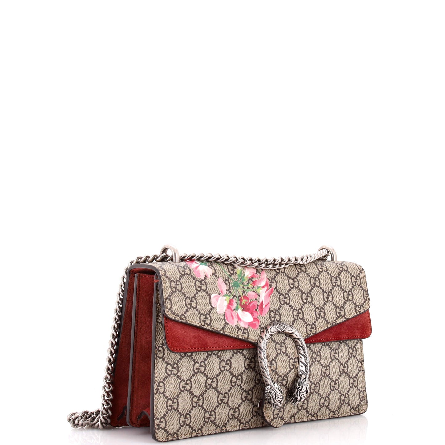 Dionysus Bag Blooms Print GG Coated Canvas Small