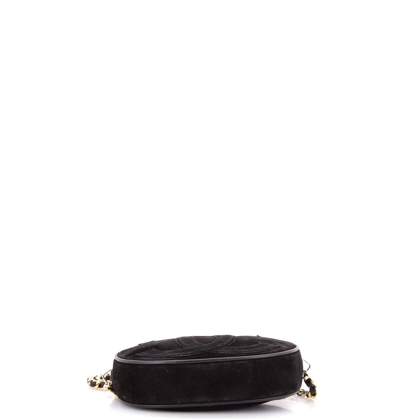 Vintage Oval CC Tassel Crossbody Bag Suede Mini