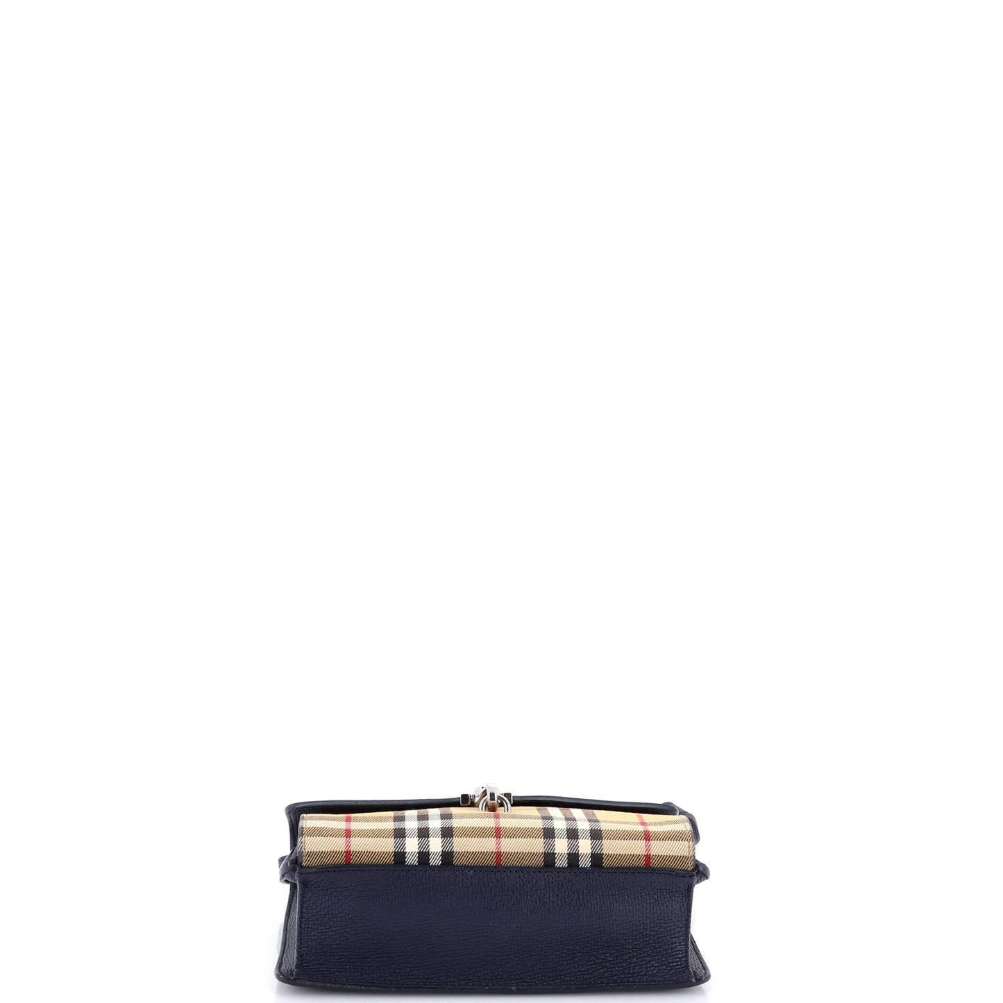 Macken Crossbody Bag Leather and Vintage Check Canvas Small