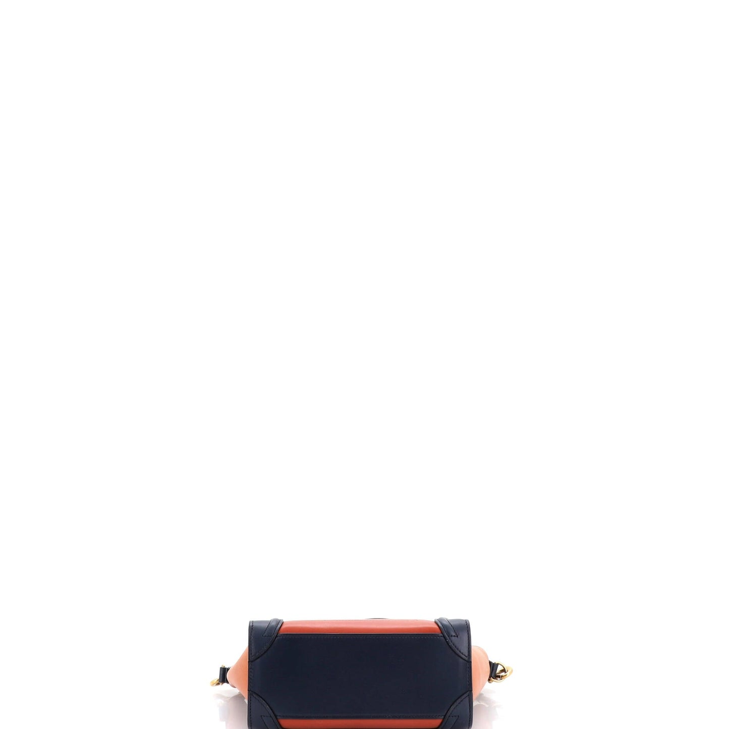 Tricolor Luggage Bag Leather Nano