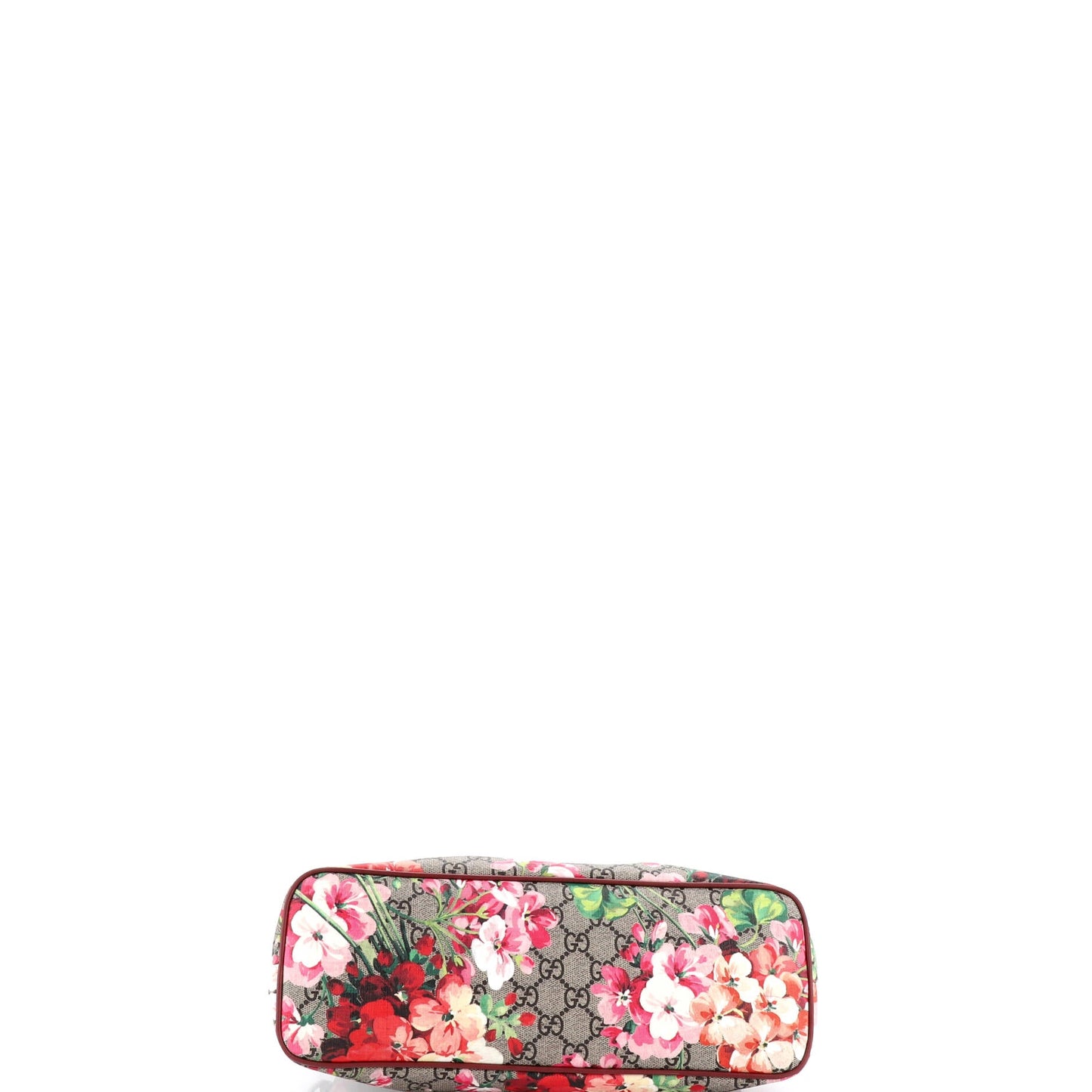 Convertible Tote Blooms Print GG Coated Canvas Small