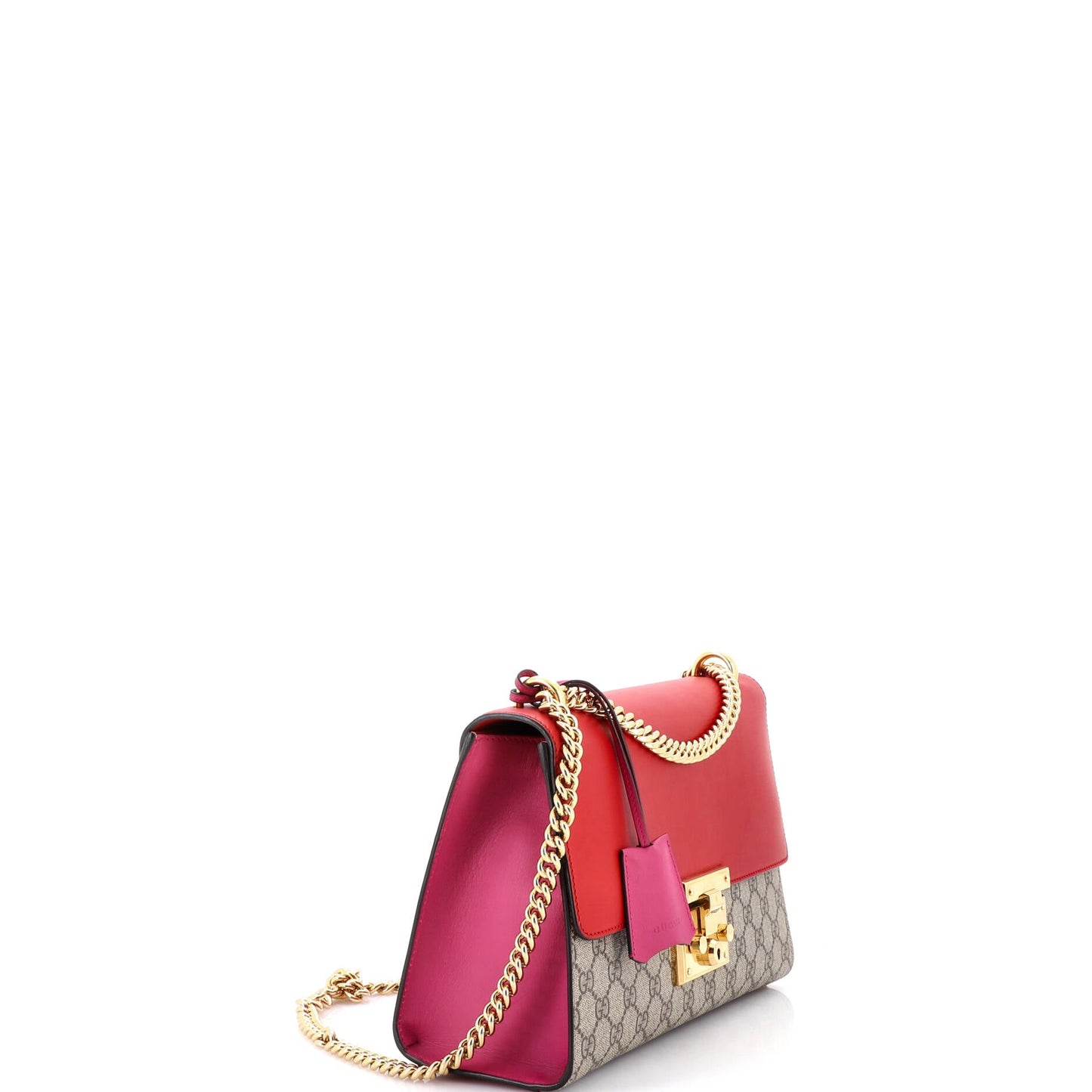 Padlock Shoulder Bag GG Coated Canvas and Leather Medium