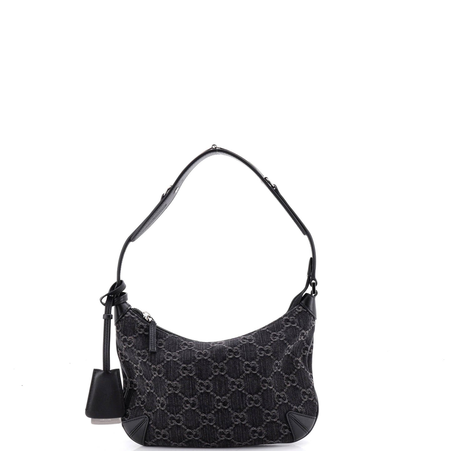 Horsebit Slim Shoulder Bag GG Denim with Leather Small