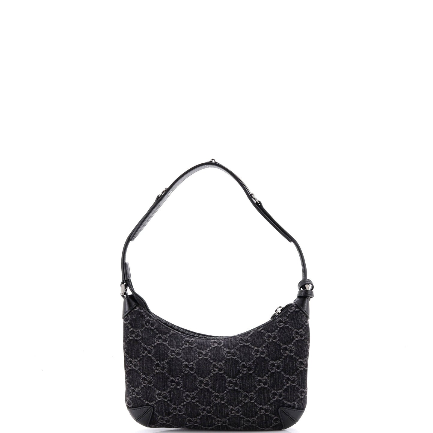 Horsebit Slim Shoulder Bag GG Denim with Leather Small