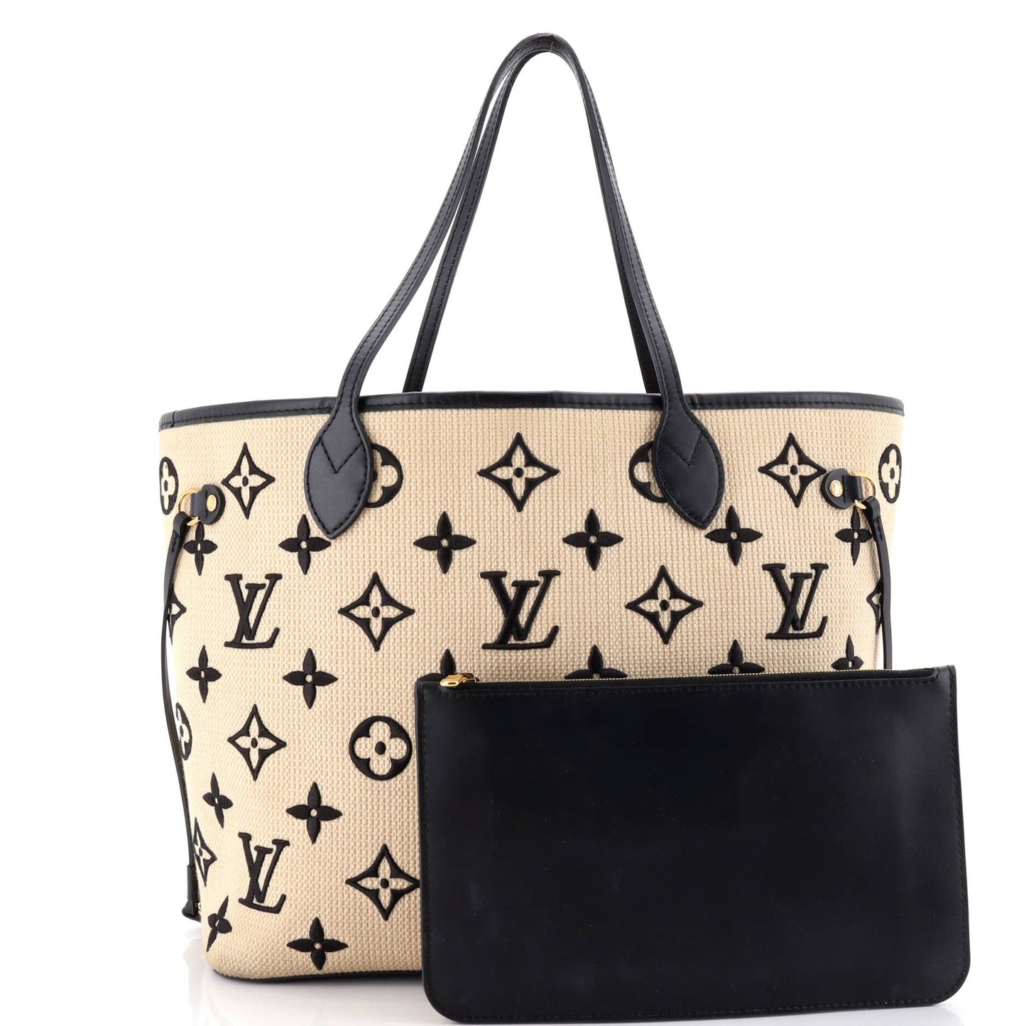 Neverfull NM Tote By The Pool Monogram Raffia MM