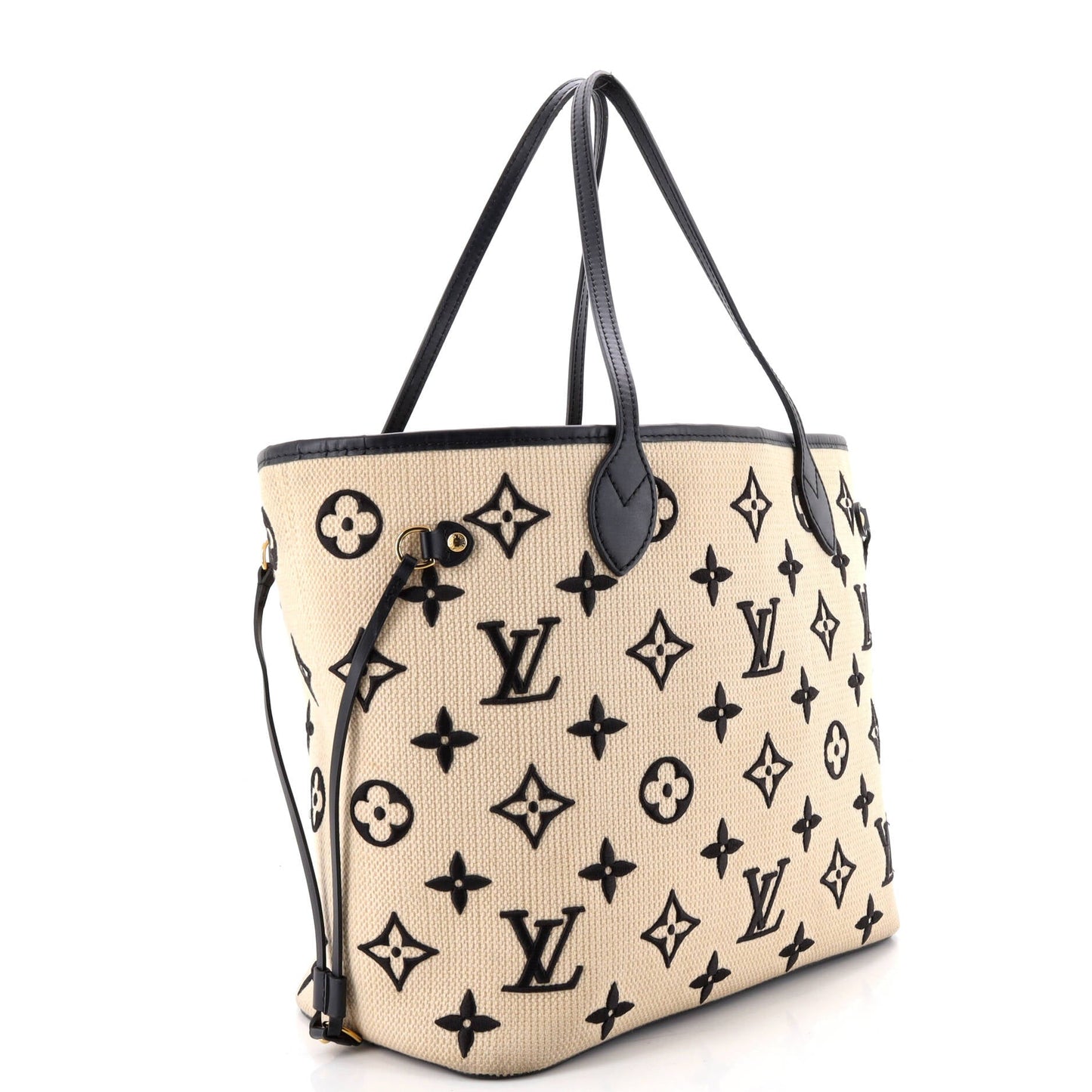 Neverfull NM Tote By The Pool Monogram Raffia MM