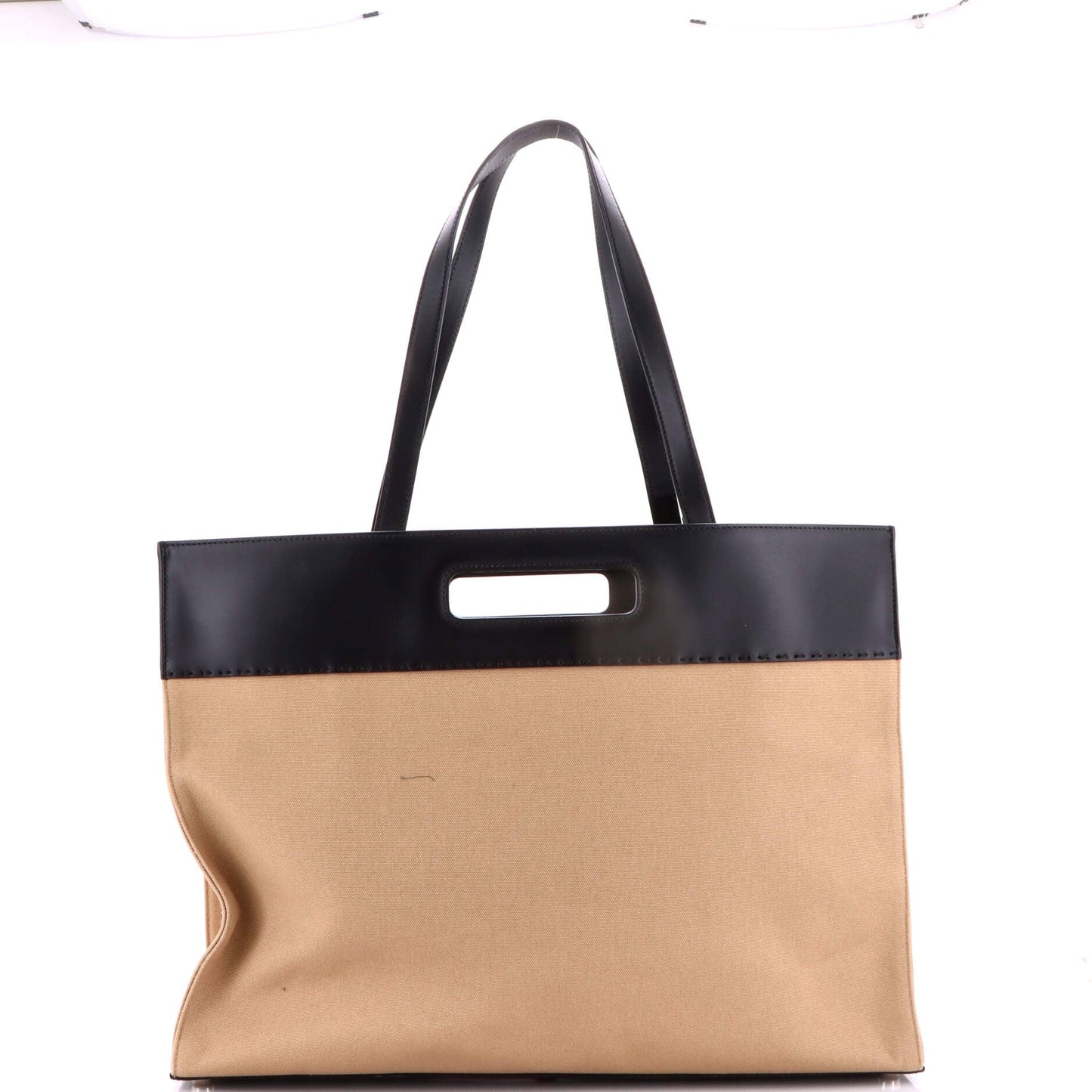 Cut Out Handle Shopper Tote Canvas Large