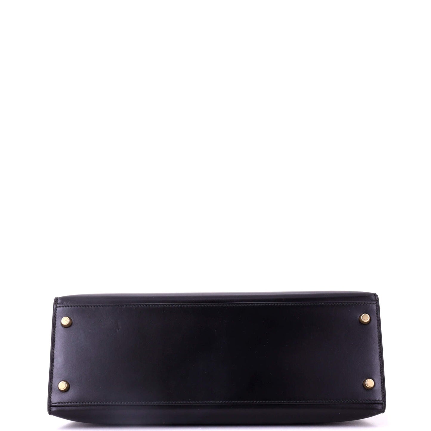 Kelly Handbag Noir Box Calf with Gold Hardware 32