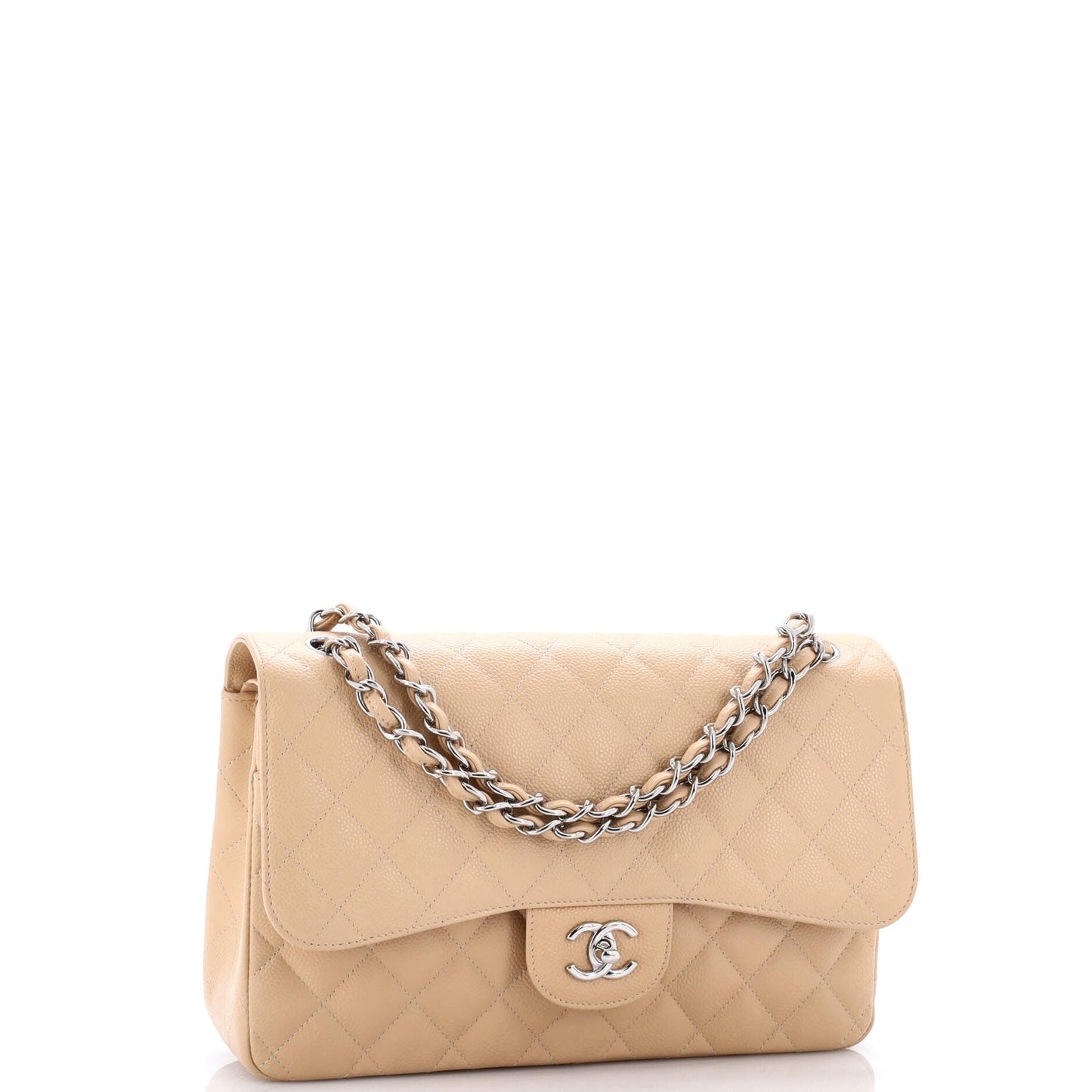 Classic Double Flap Bag Quilted Caviar Jumbo
