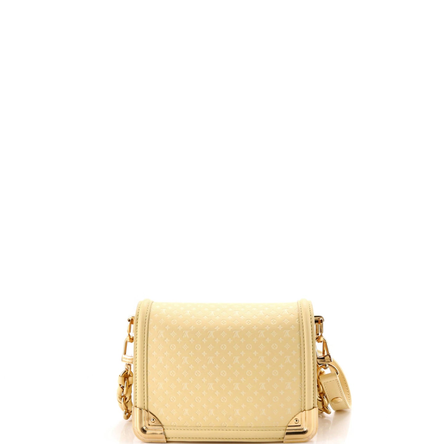 Dauphine Shoulder Bag Nanogram Embossed Leather Mini