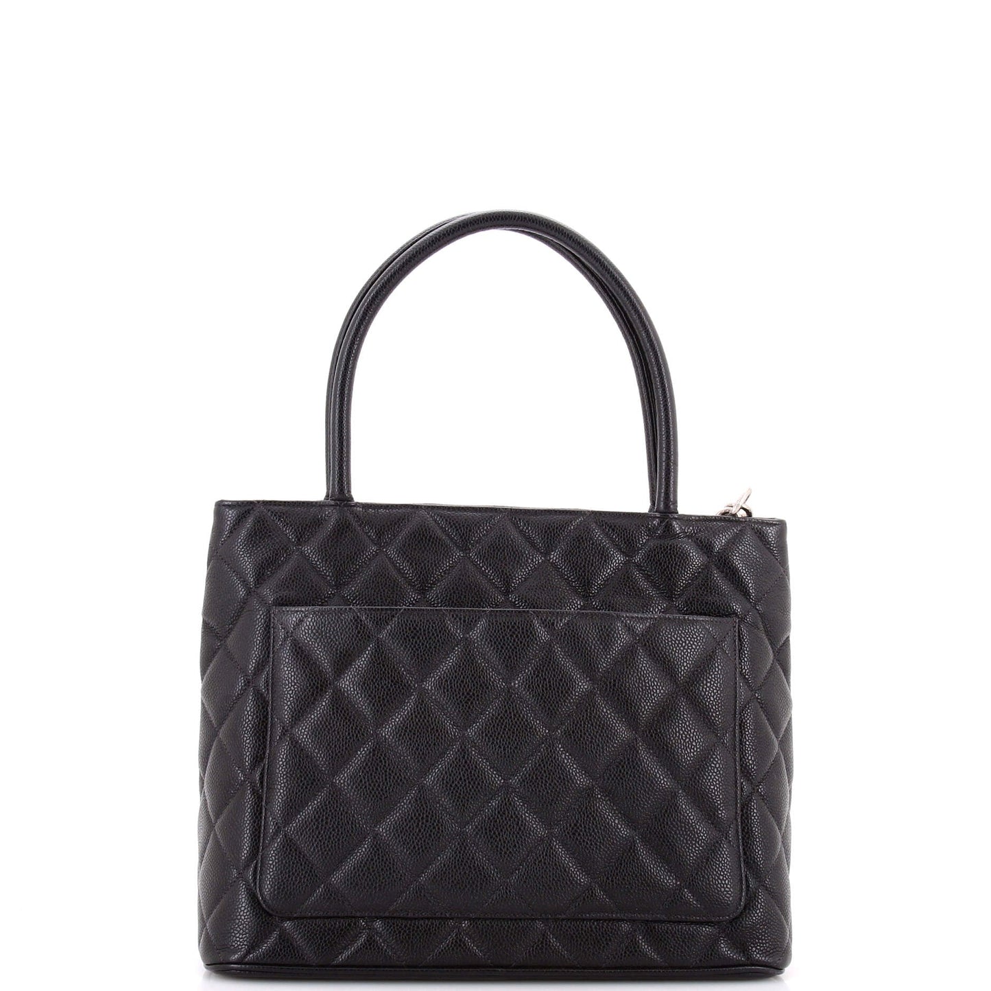 Medallion Tote Quilted Caviar