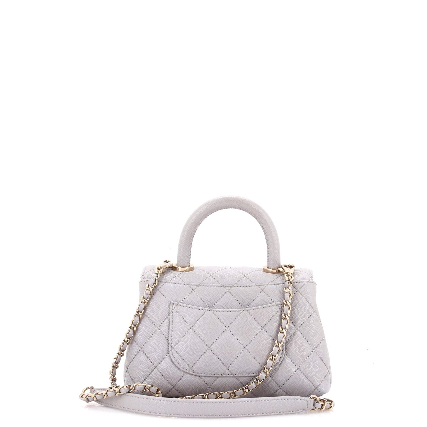 Coco Top Handle Bag Quilted Caviar Extra Mini