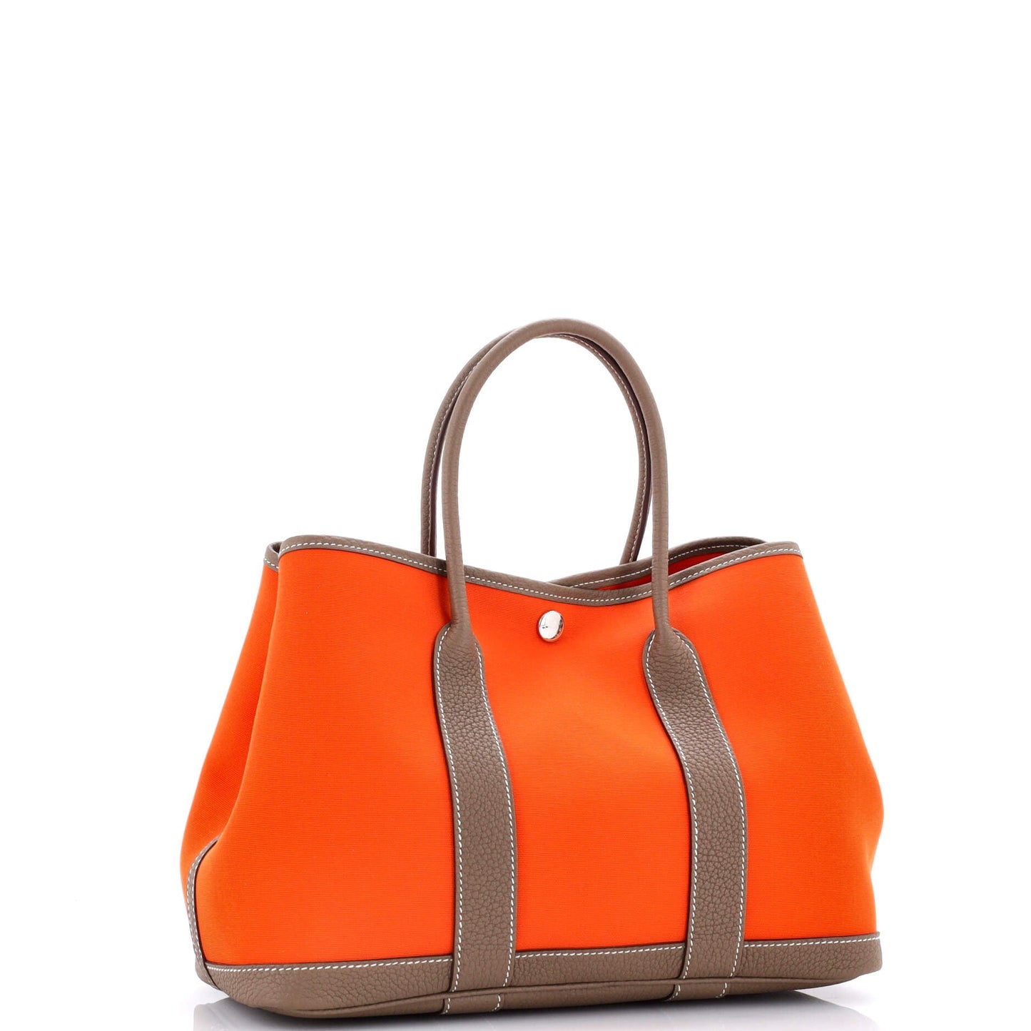 Garden Party Tote Toile and Leather 30