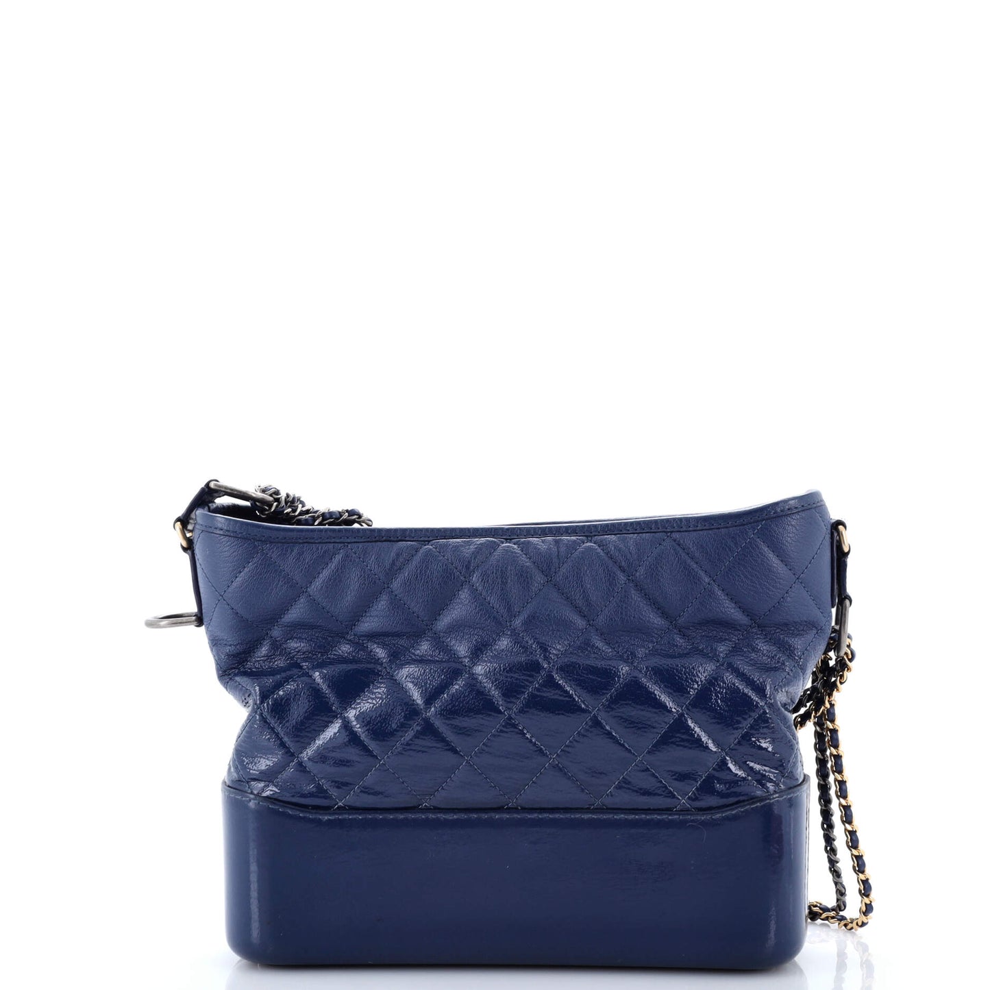 Gabrielle Hobo Quilted Goatskin and Patent Medium