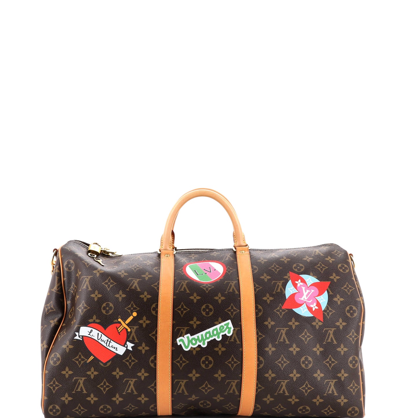 Keepall Bandouliere Bag Limited Edition World Tour Monogram Canvas 50