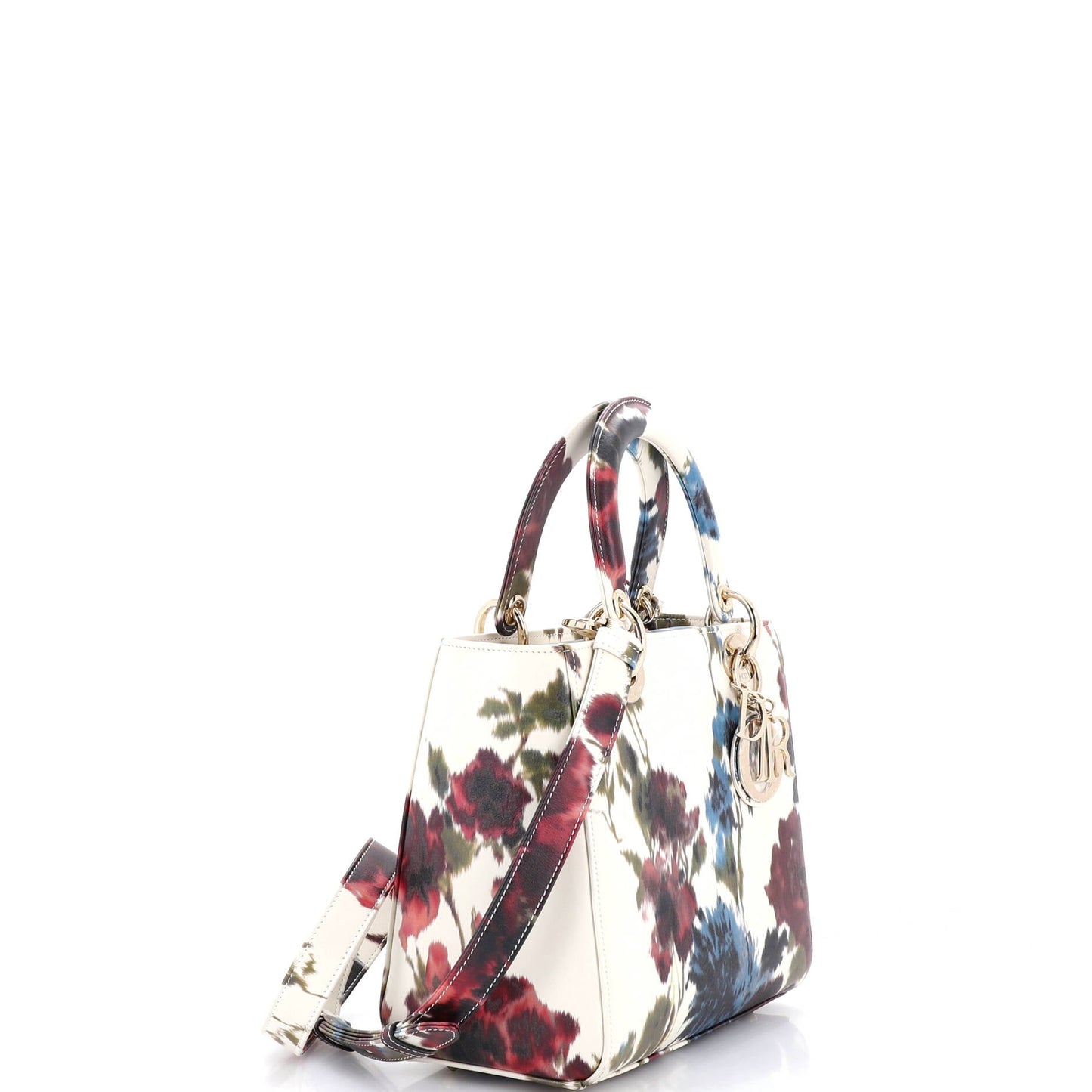 Lady Dior Bag Floral Printed Lambskin Medium