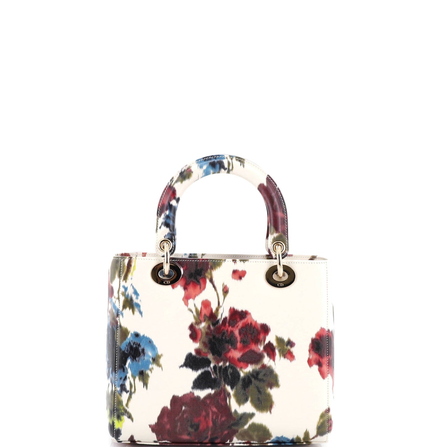 Lady Dior Bag Floral Printed Lambskin Medium
