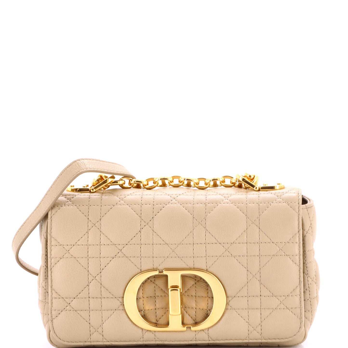 Caro Bag Cannage Quilt Calfskin Small