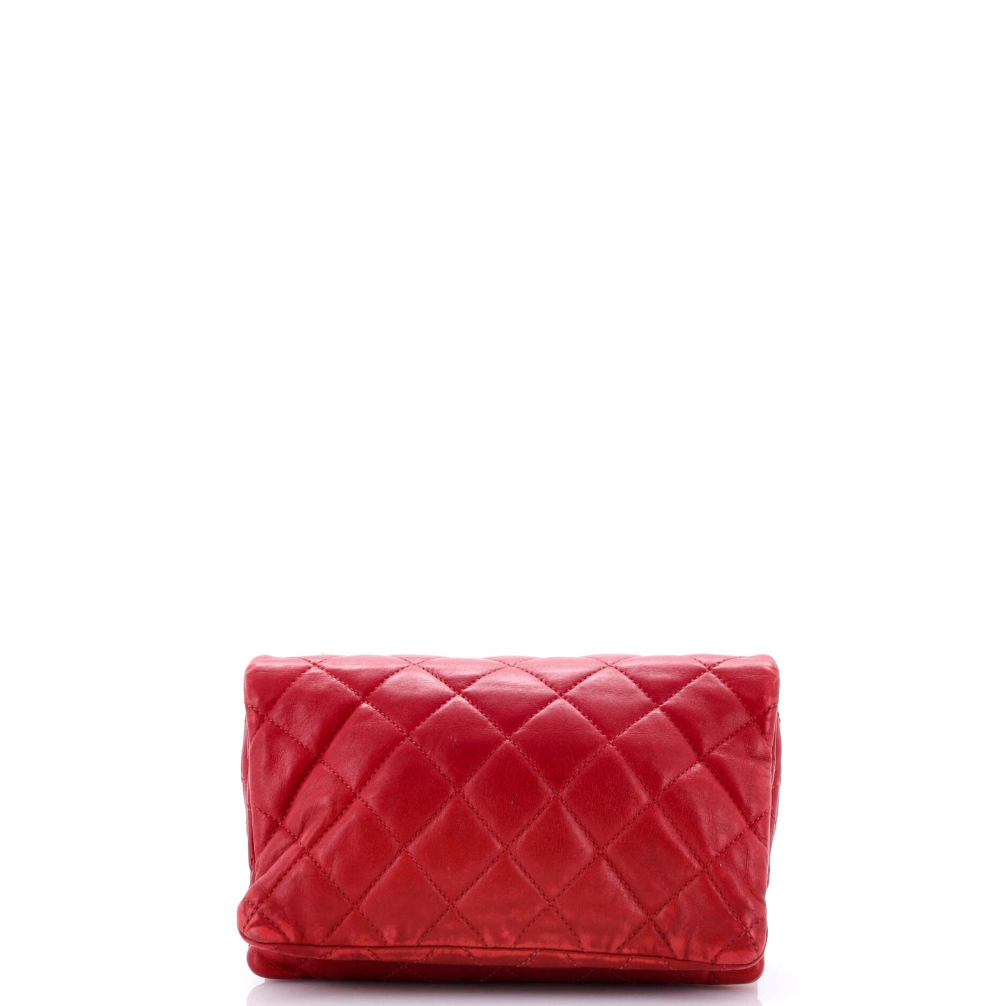 Pillow Crush Flap Bag Quilted Lambskin Small