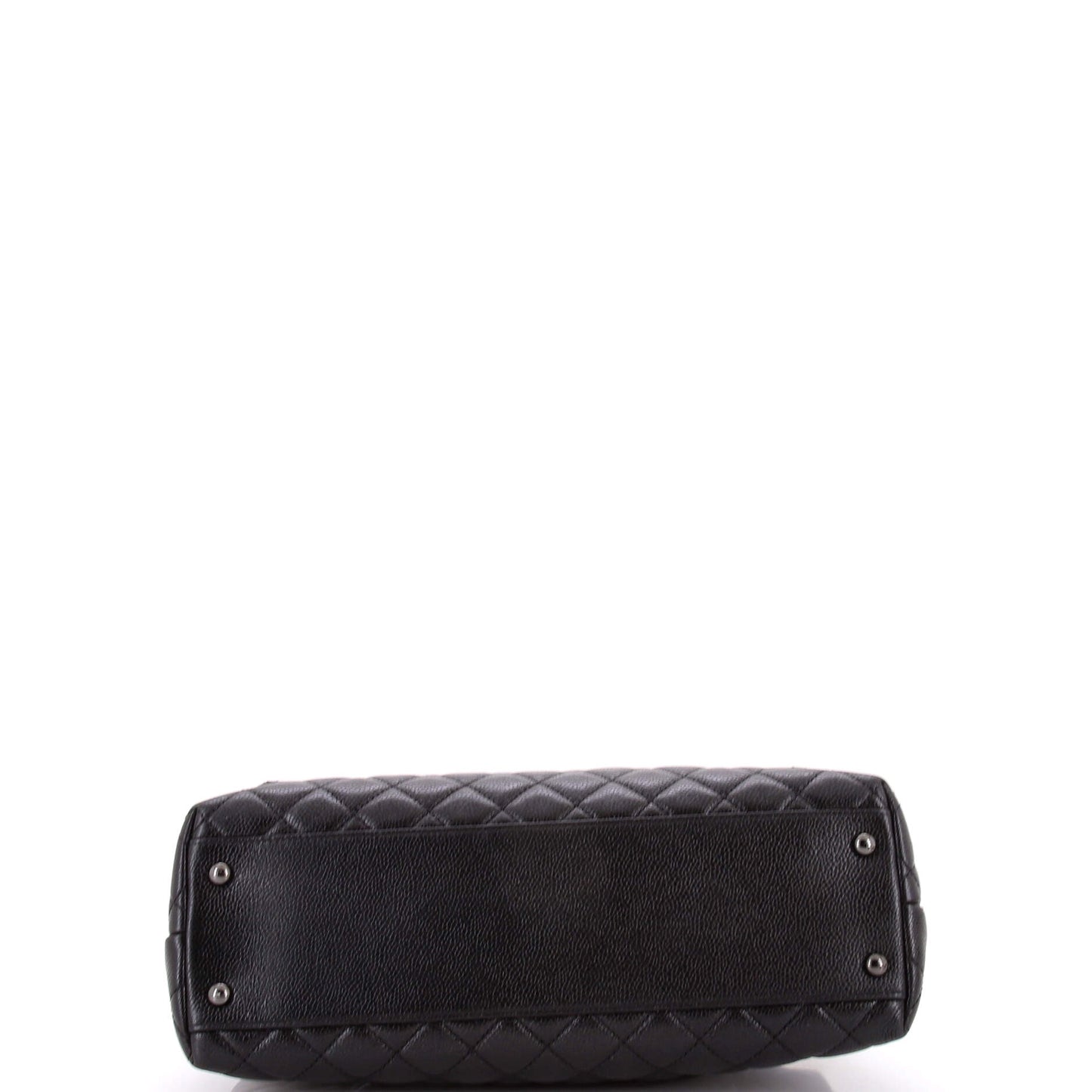 So Black Coco Top Handle Bag Quilted Caviar Medium