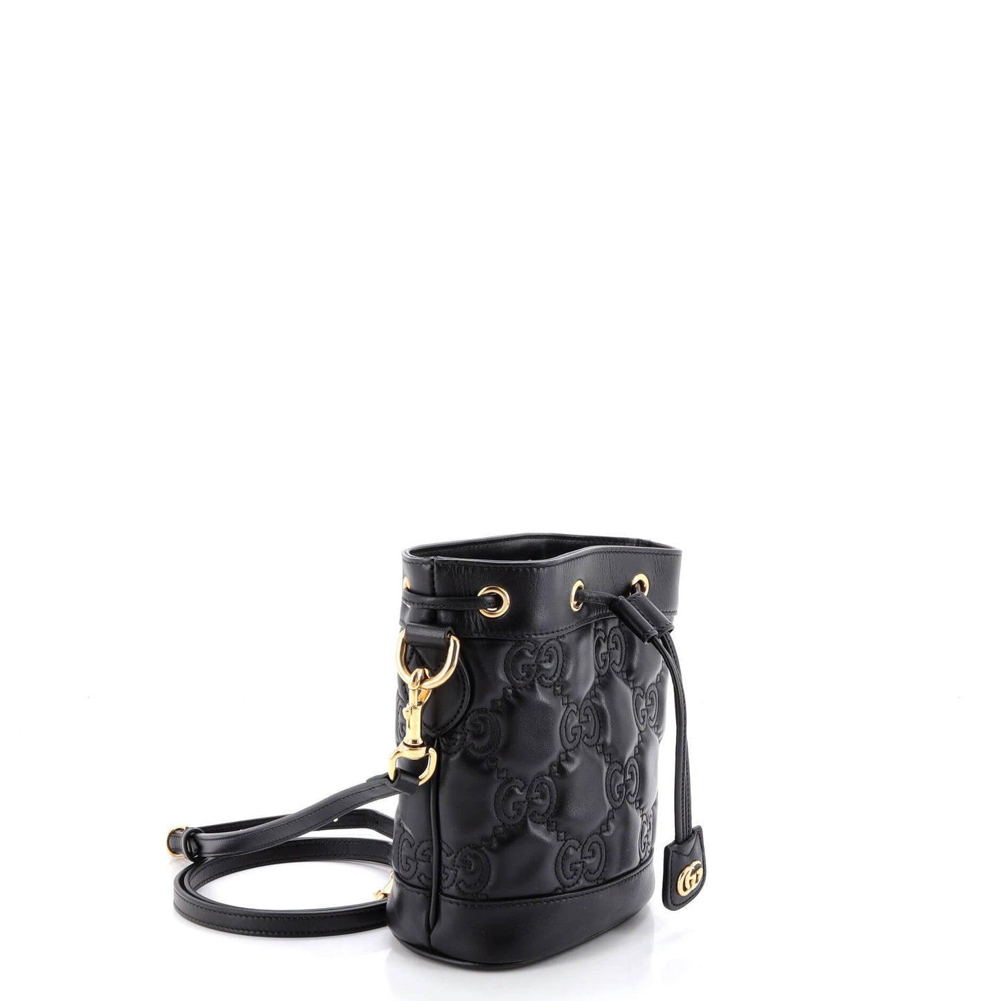 GG Convertible Bucket Bag GG Matelasse Leather Small