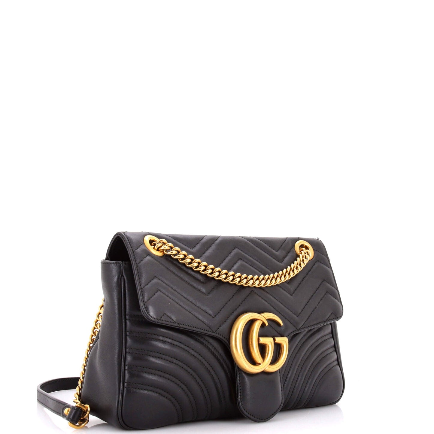 GG Marmont Flap Bag Matelasse Leather Medium
