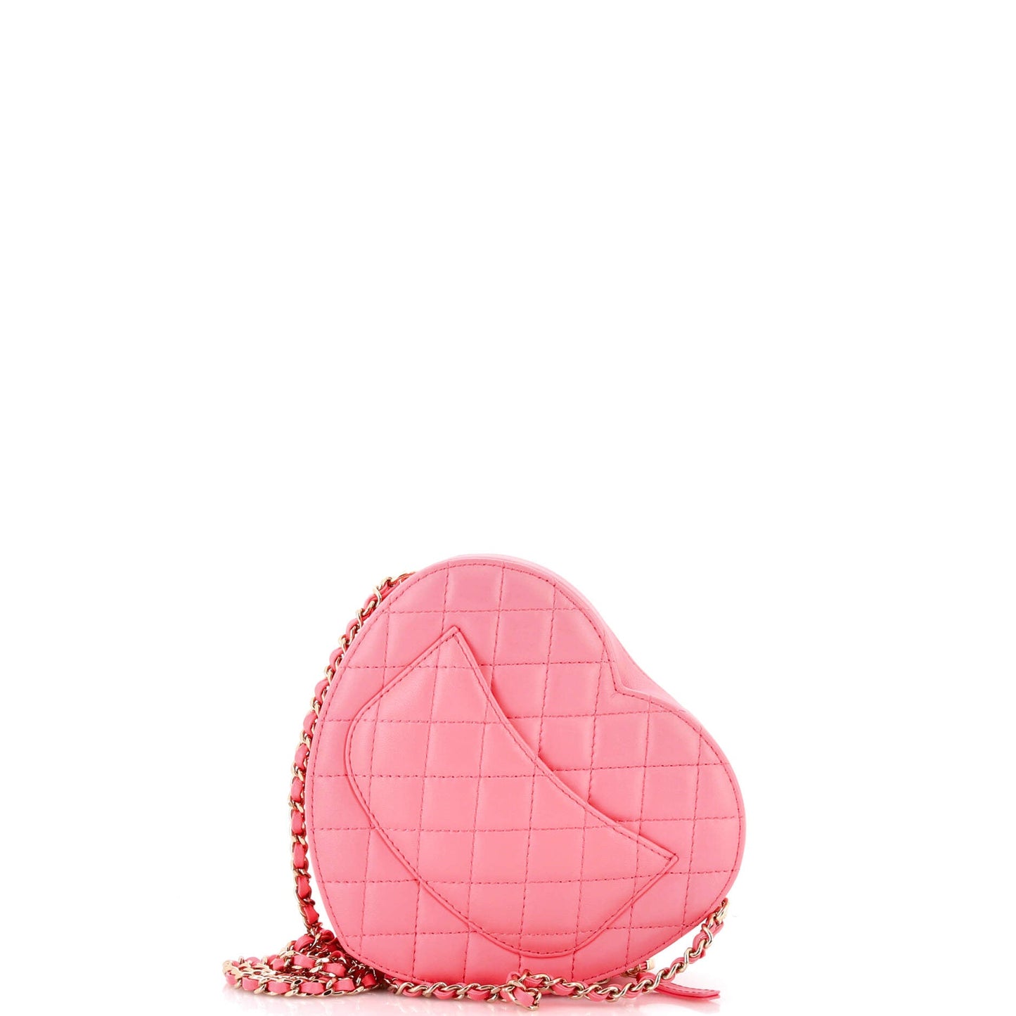 CC in Love Heart Bag Quilted Lambskin