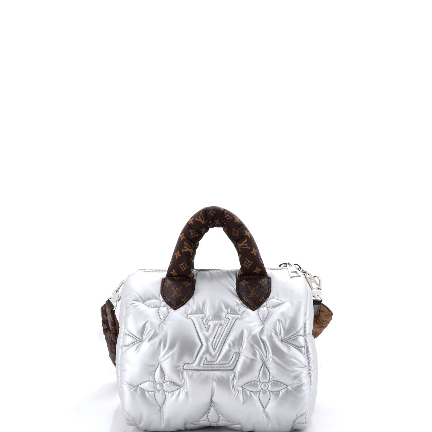 Speedy Bandouliere Bag Monogram Quilted Econyl Nylon 25